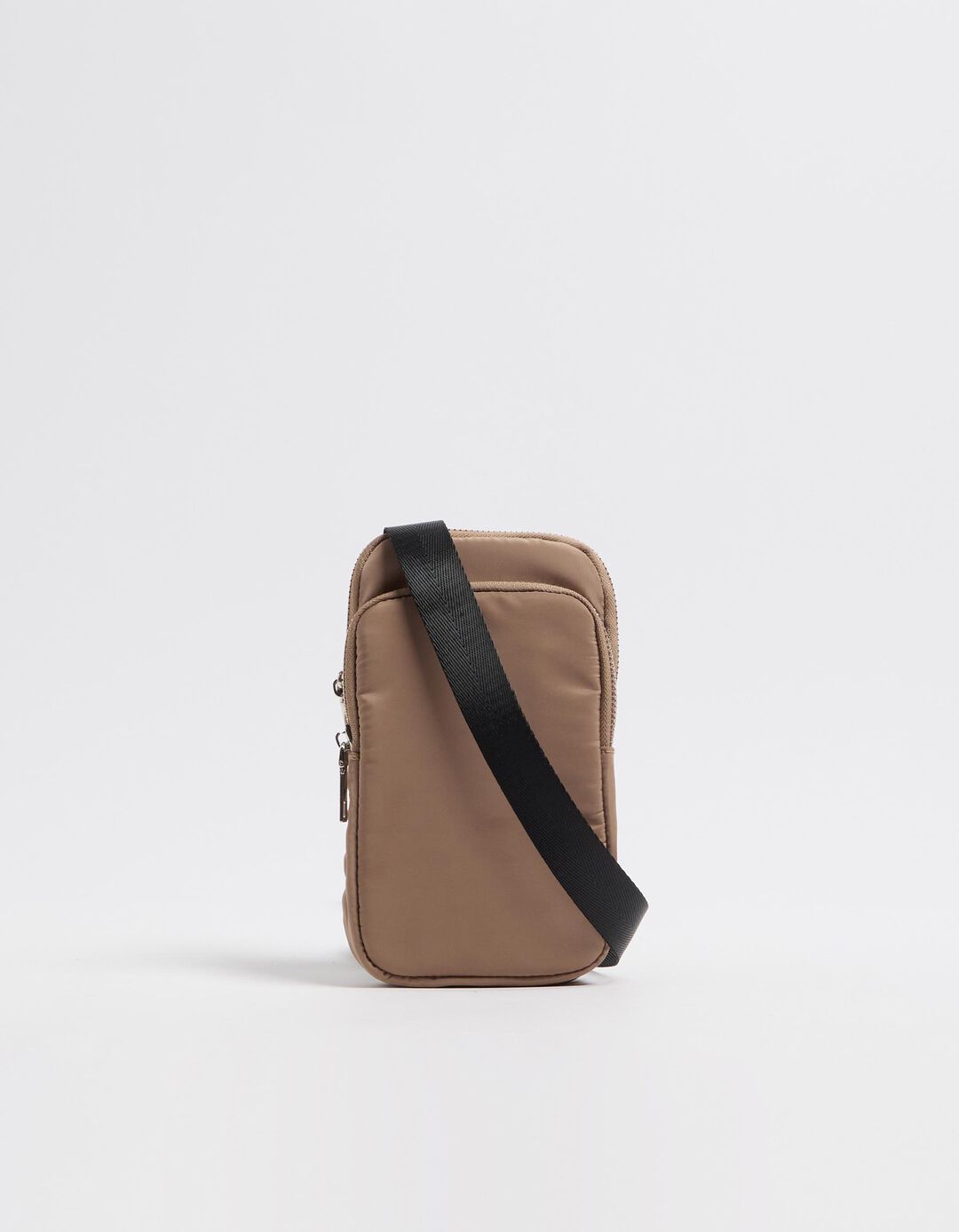 Bolsa para Telemóvel Nylon, Mulher, Bege