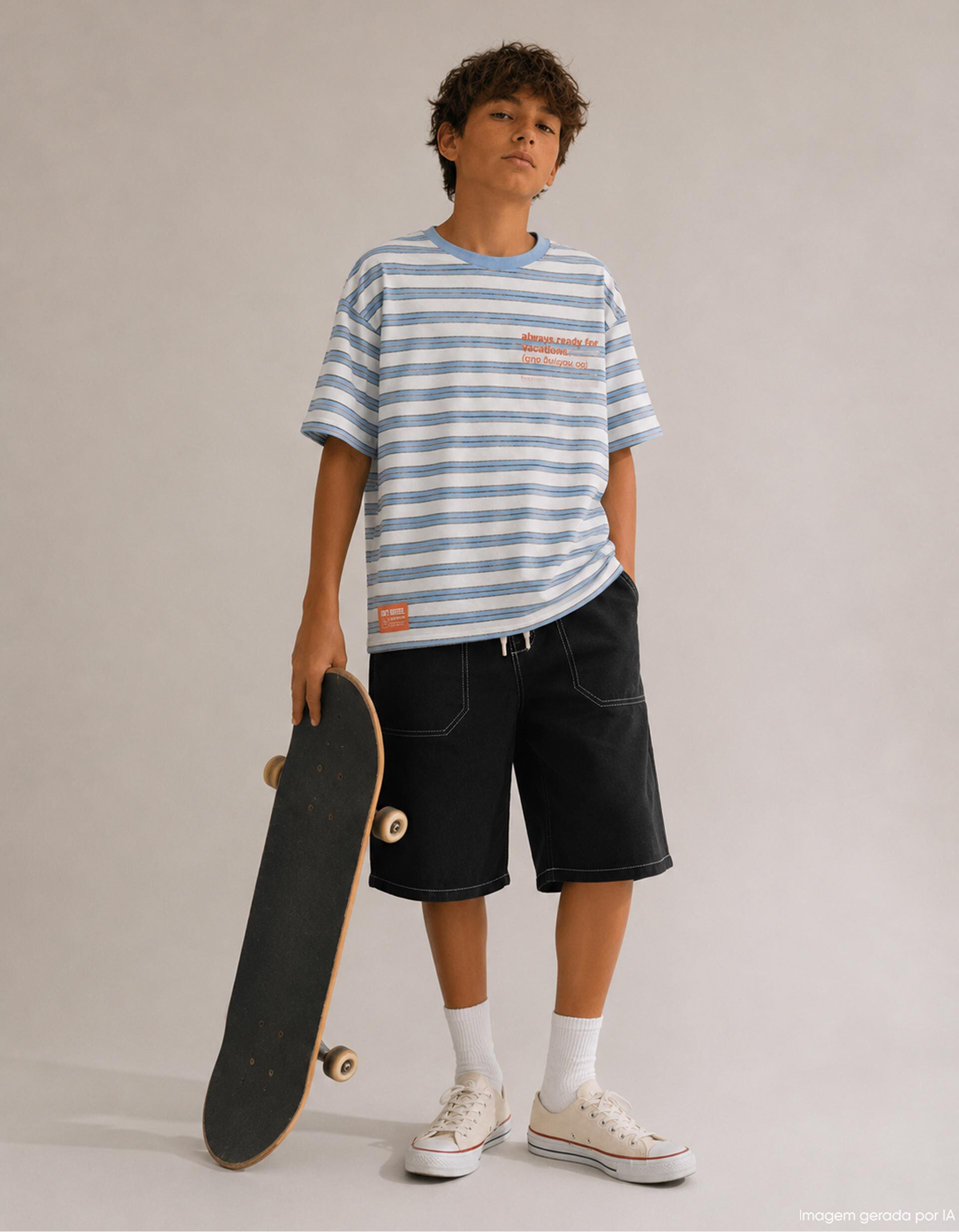 Comprar Online Cal&ccedil;&otilde;es de Ganga 'Loose Fit', Menino, Preto