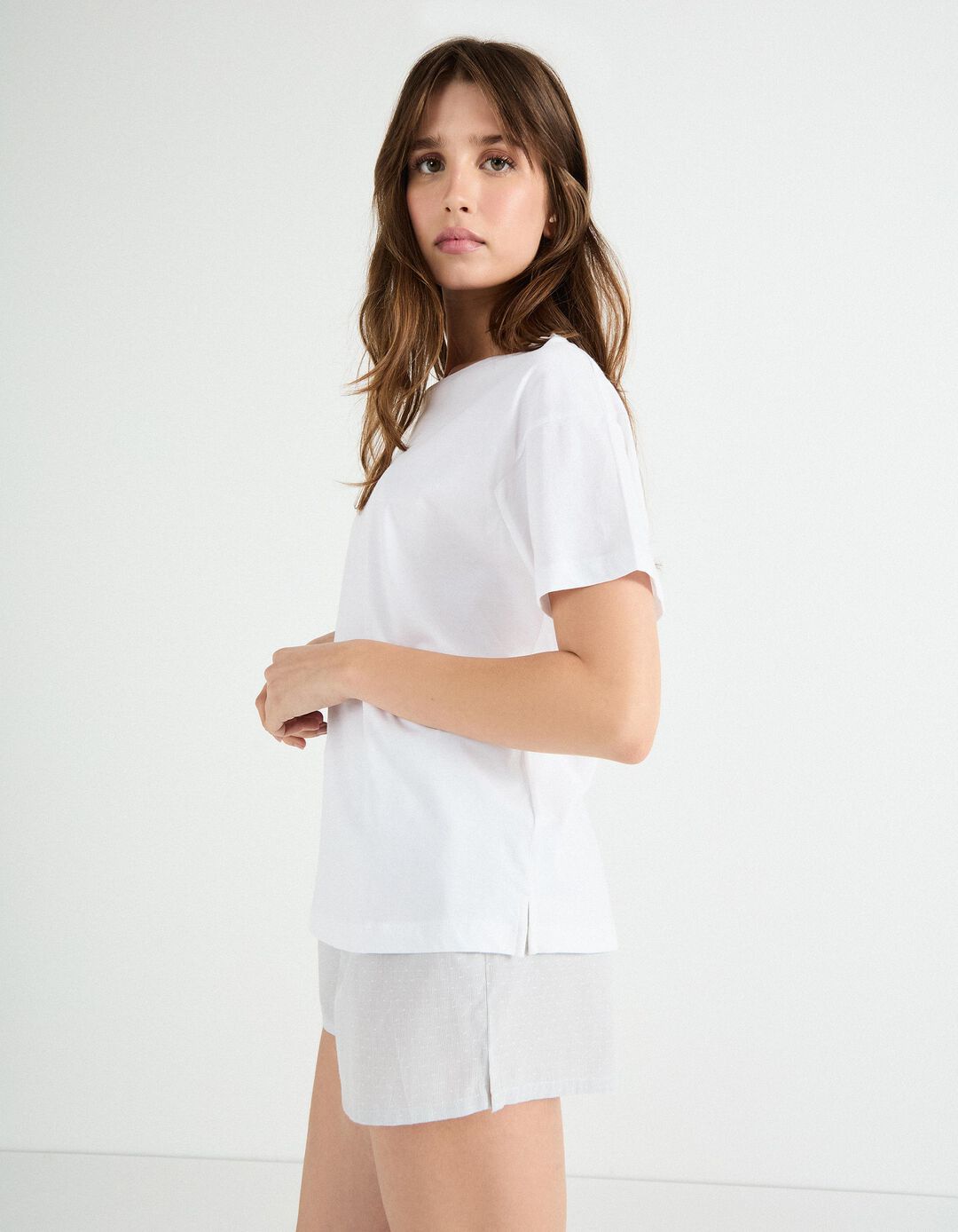Pijama, Mulher, Branco
