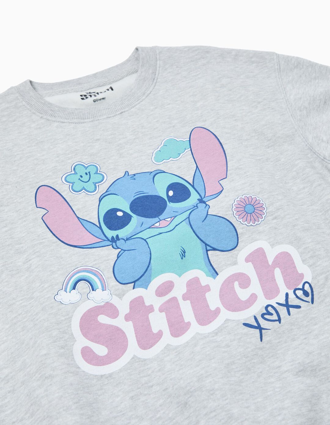 Sweatshirt 'Stitch' &copy;Disney, Menina, Cinzento Claro