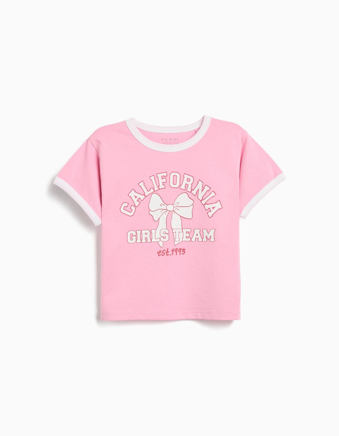 T-shirt Print, Menina, Rosa 