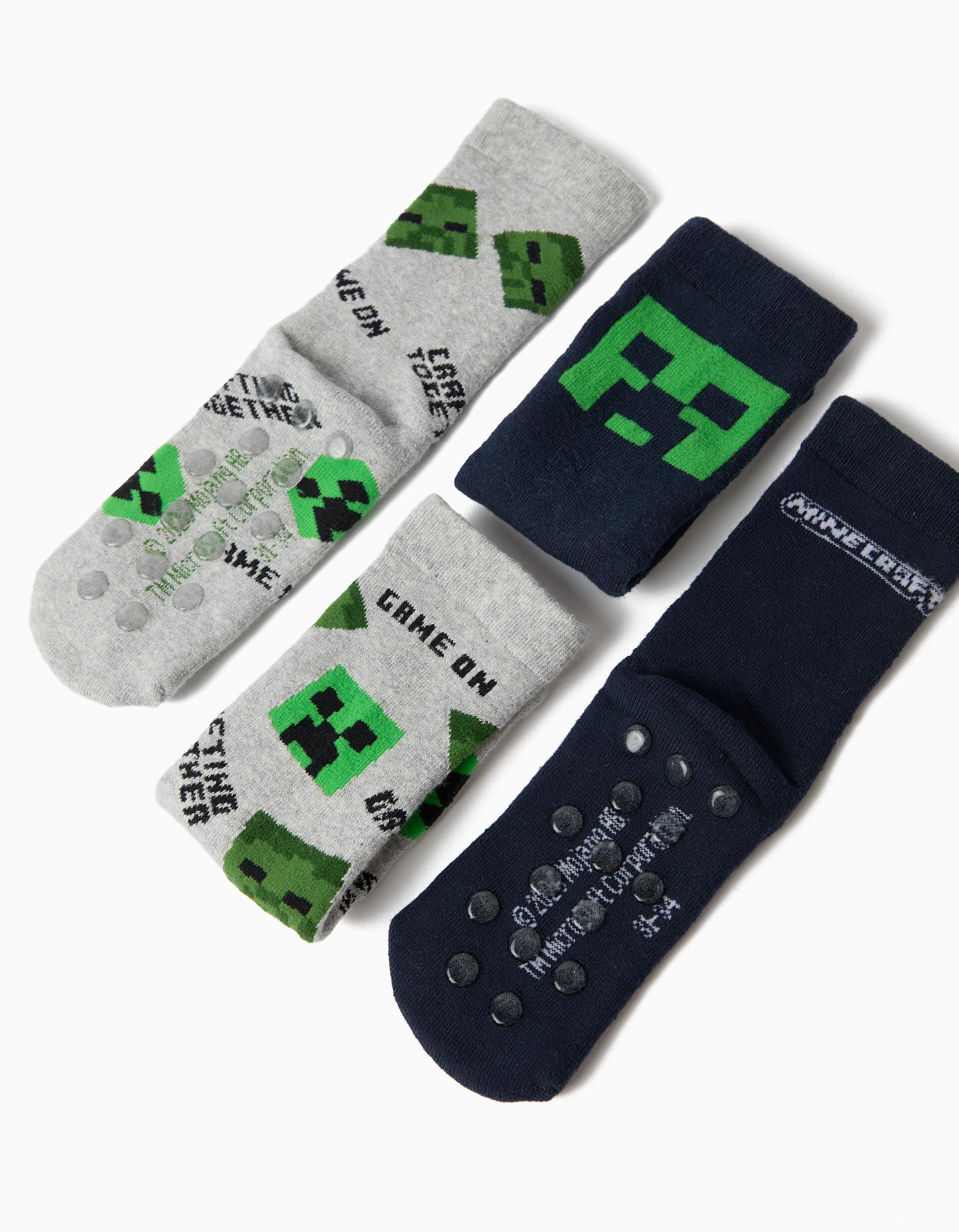 Comprar Online Pack 2 Pares De Meias 'Minecraft', Menino, Multicolor