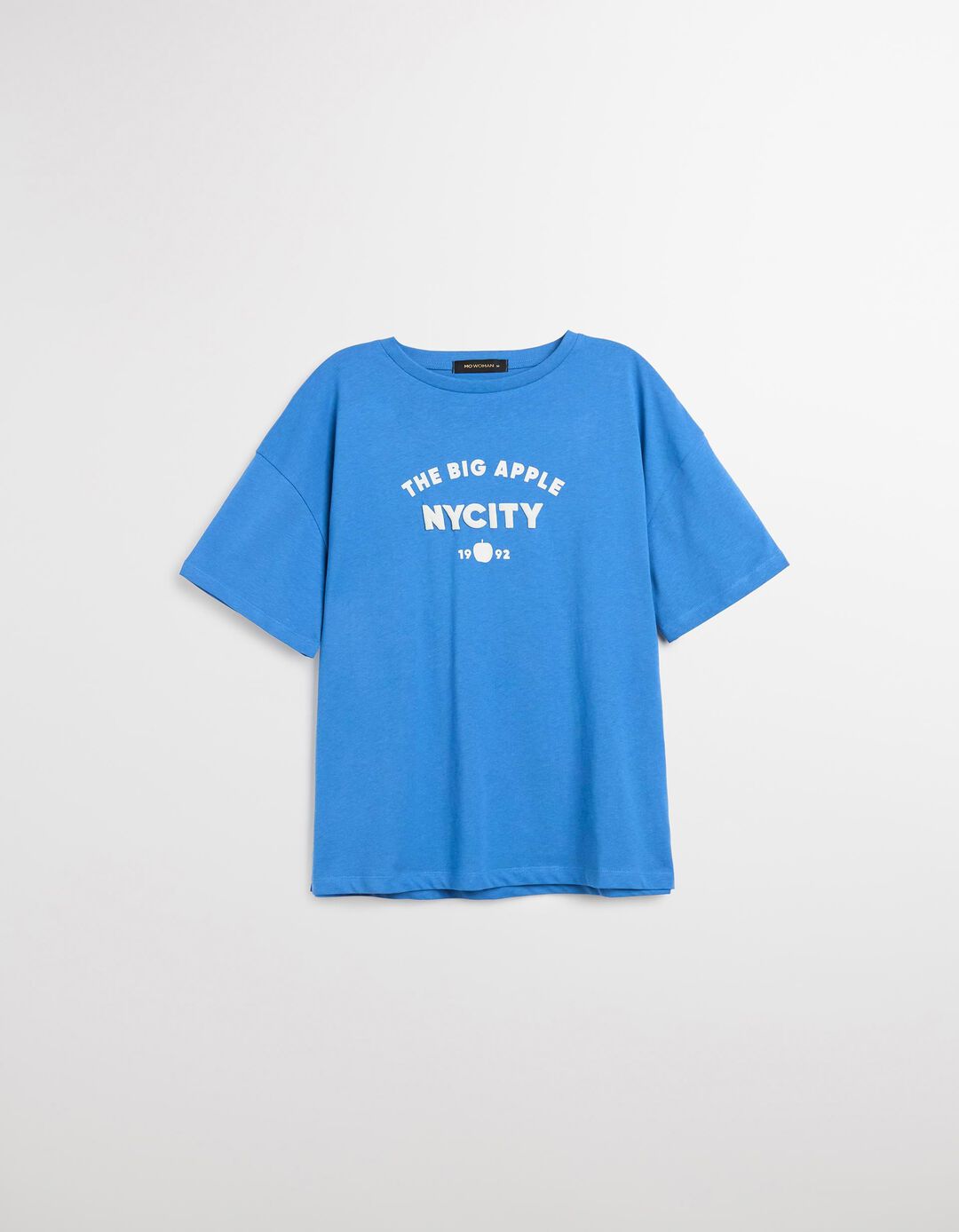 T-shirt Print, Mulher, Azul
