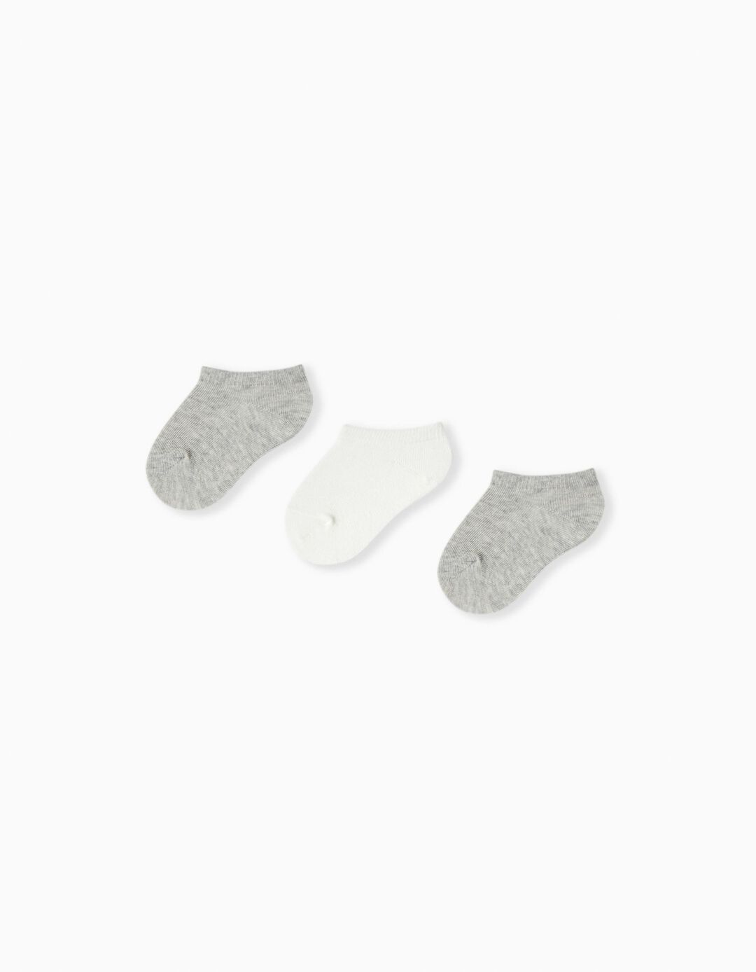 Pack 3 Pares de Meias Tornozelo, Bebé, Multicor