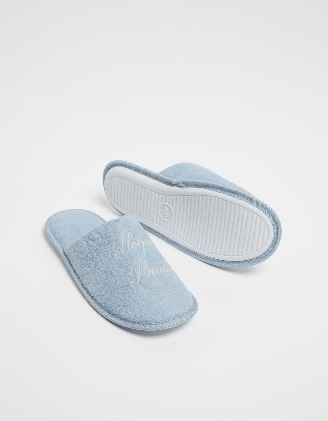 Chinelos Estampado, Mulher, Azul Claro