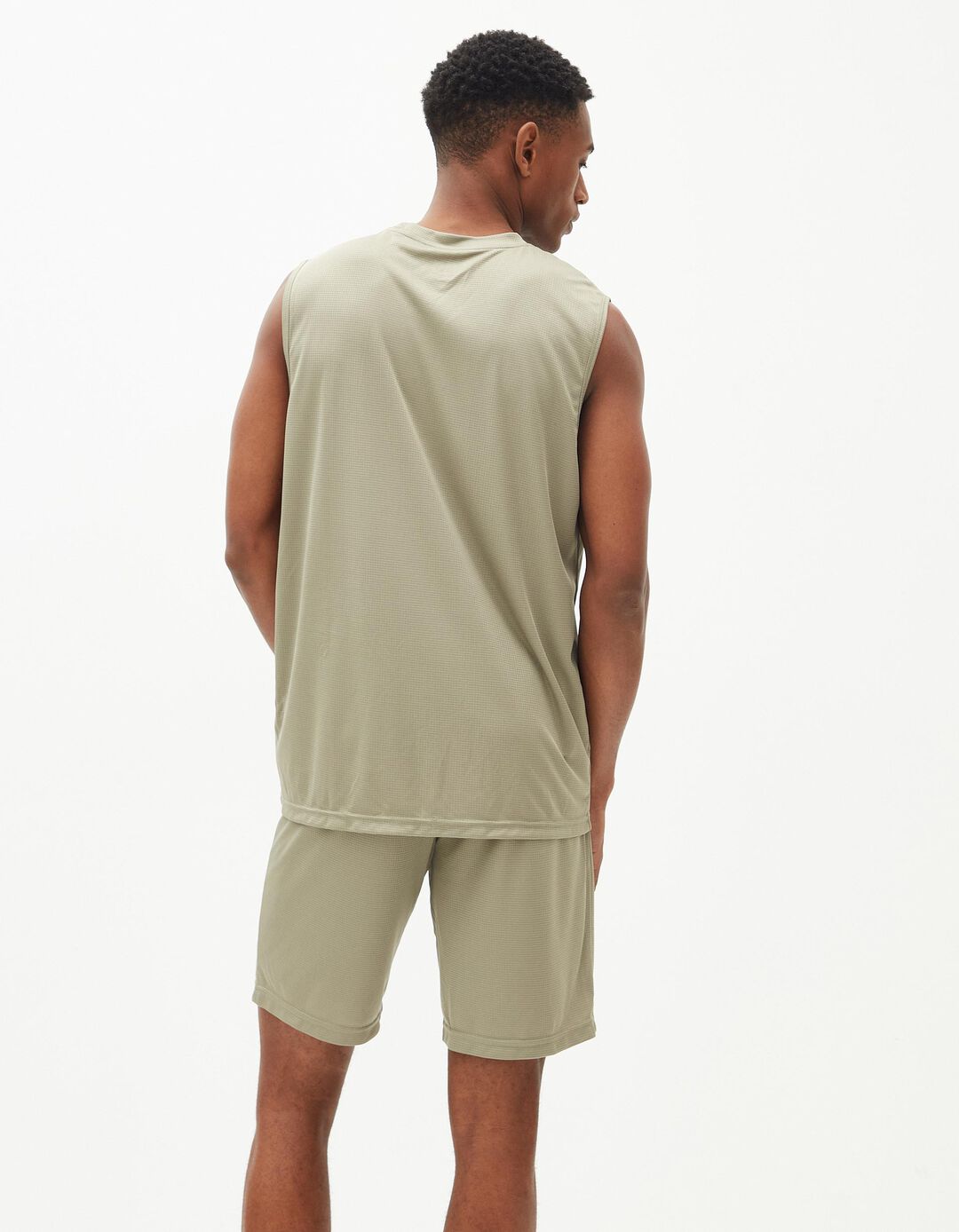 Tank Top Técnico, Homem, Bege Escuro