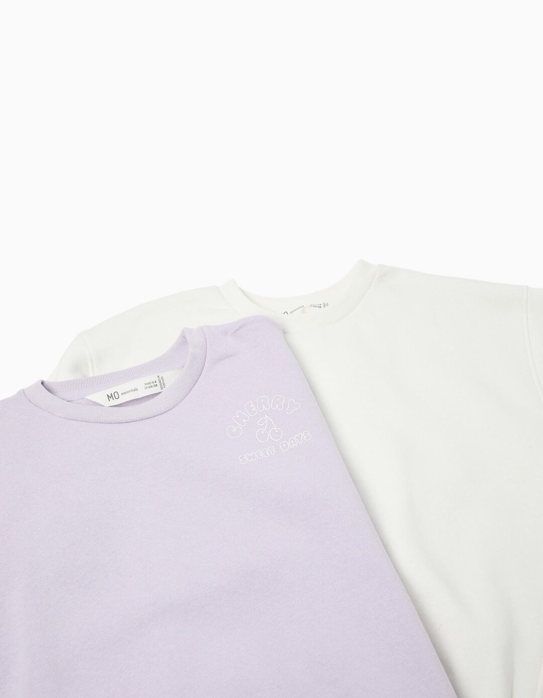 Pack 2 Sweatshirts de Felpa, Menina, Roxo Claro