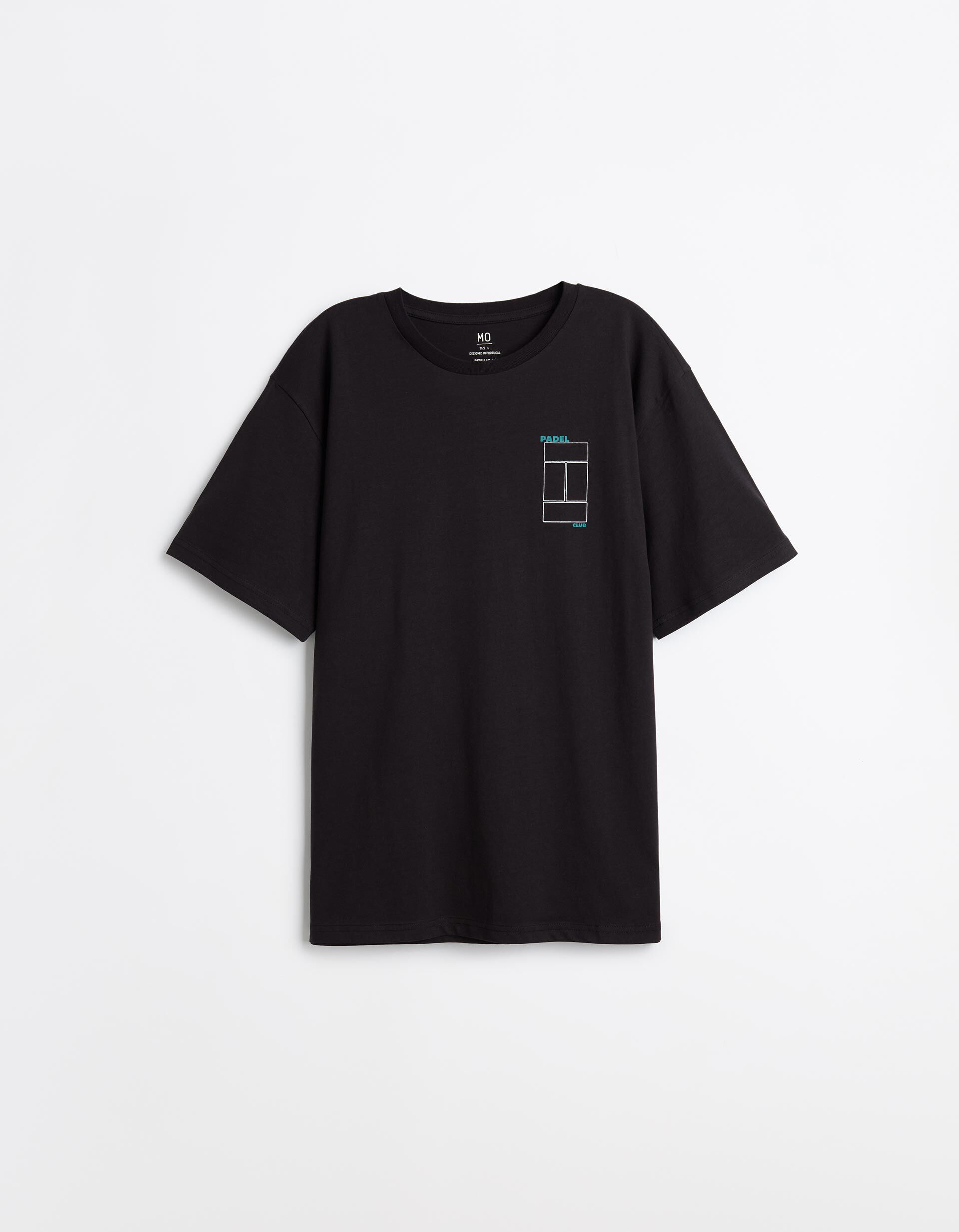 Comprar Online T-shirt Jersey Estampada, Homem, Preto