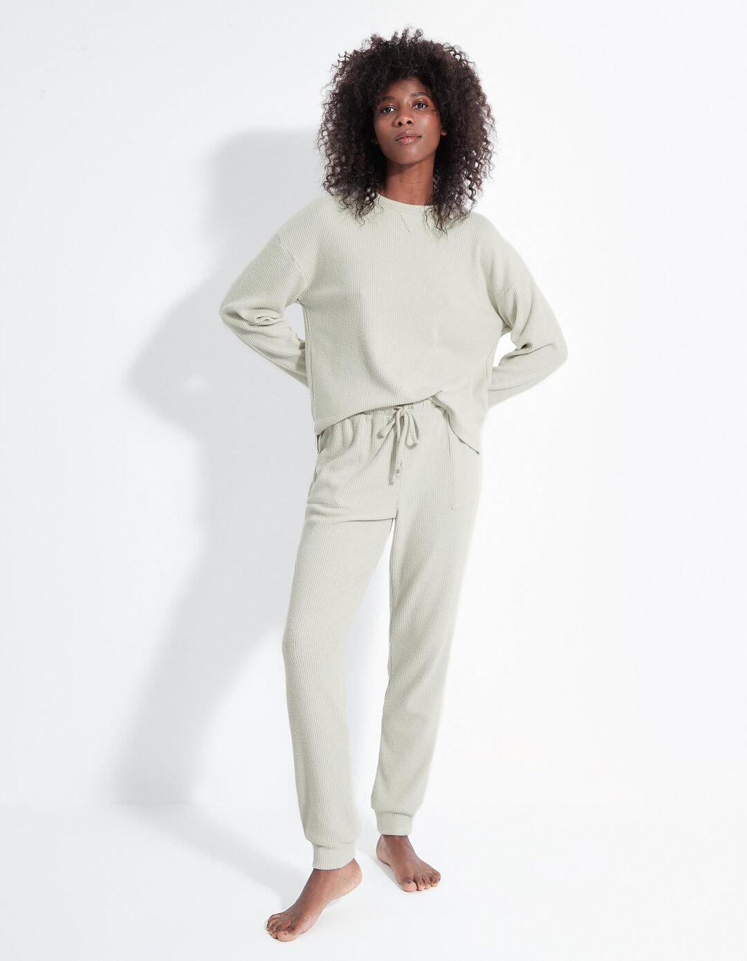Pijama, Mulher, Cinzento