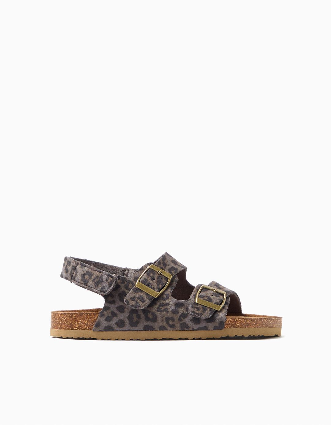 Sand&aacute;lias Animal Print, Menina, Bege