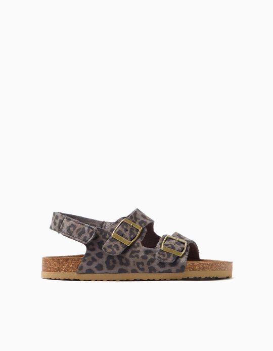 Comprar Online Sand&aacute;lias Animal Print, Menina, Bege