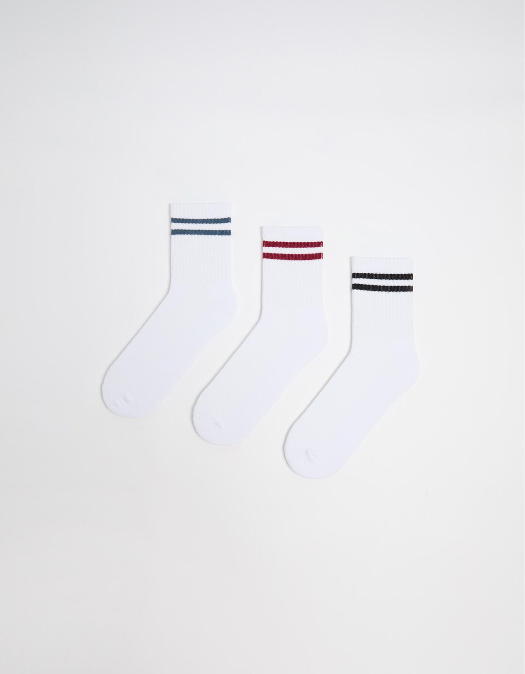 Pack 3 Pares de Meias Desporto, Mulher, Branco