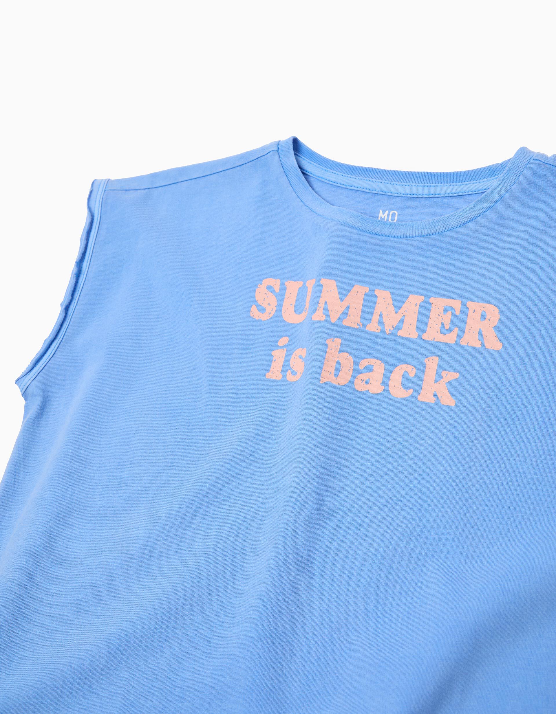 Comprar Online T-shirt Estampada, Menina, Azul