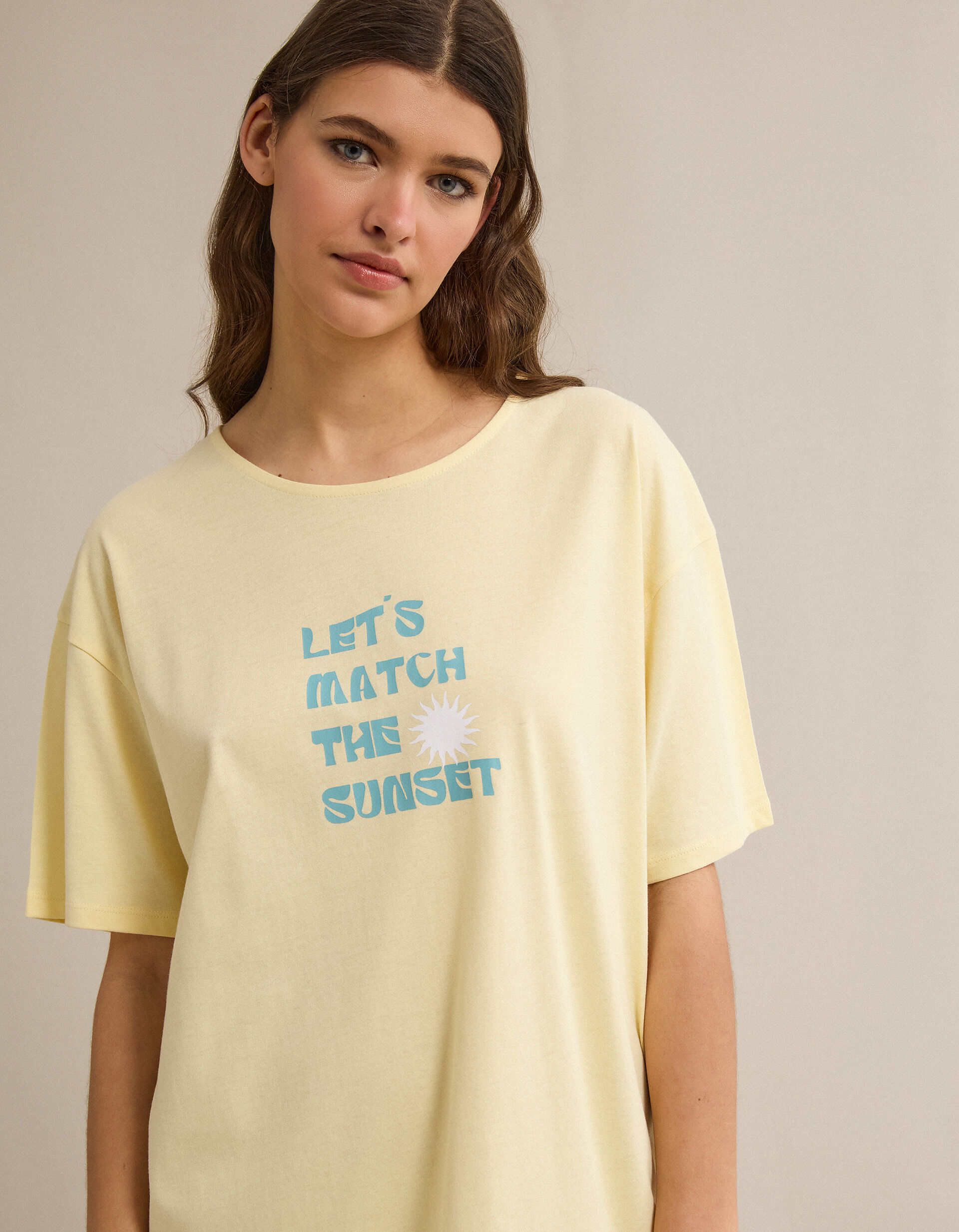 Comprar Online Camisa de Dormir, Mulher, Amarelo Claro