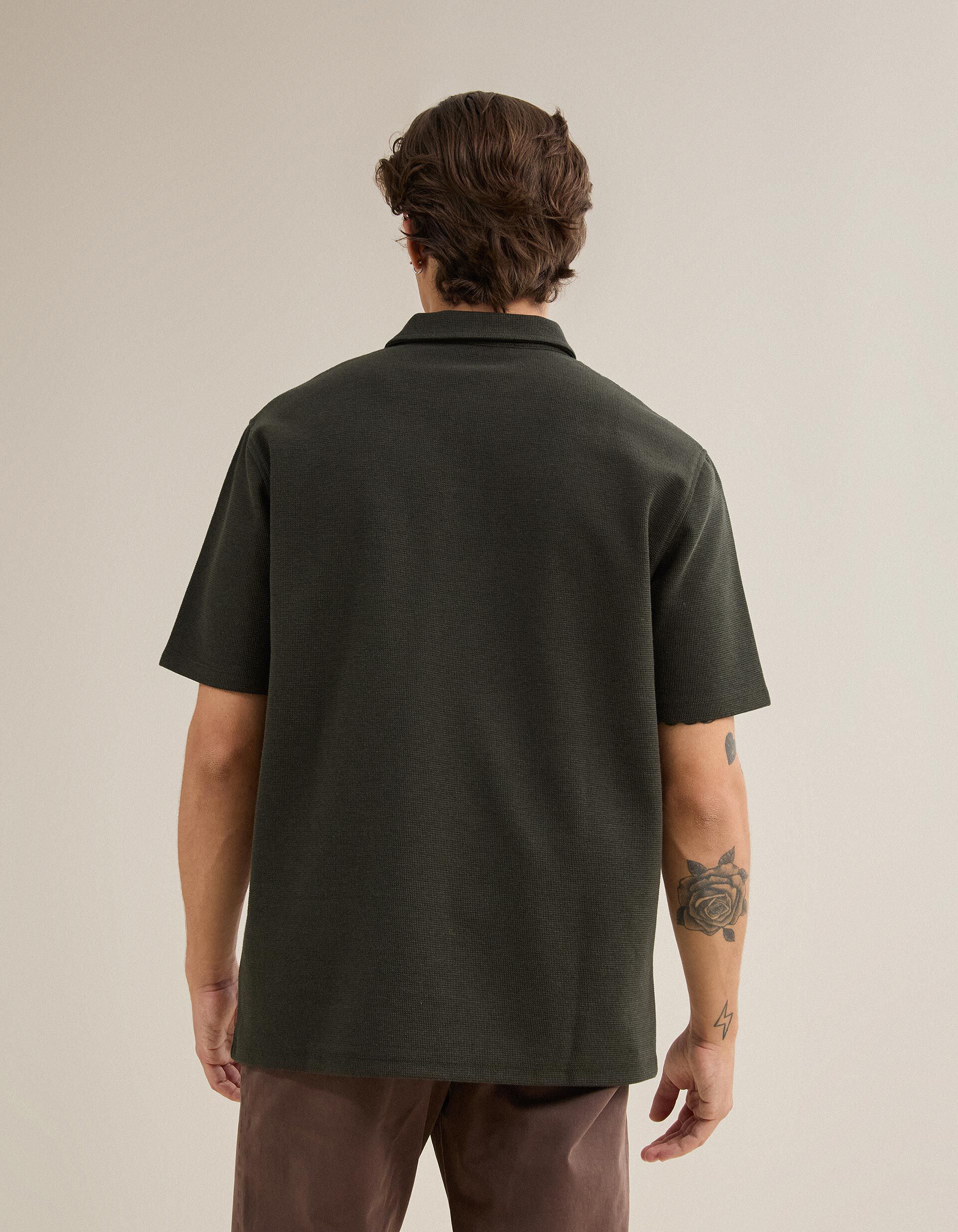 Comprar Online Polo Estruturado, Homem, Verde Escuro