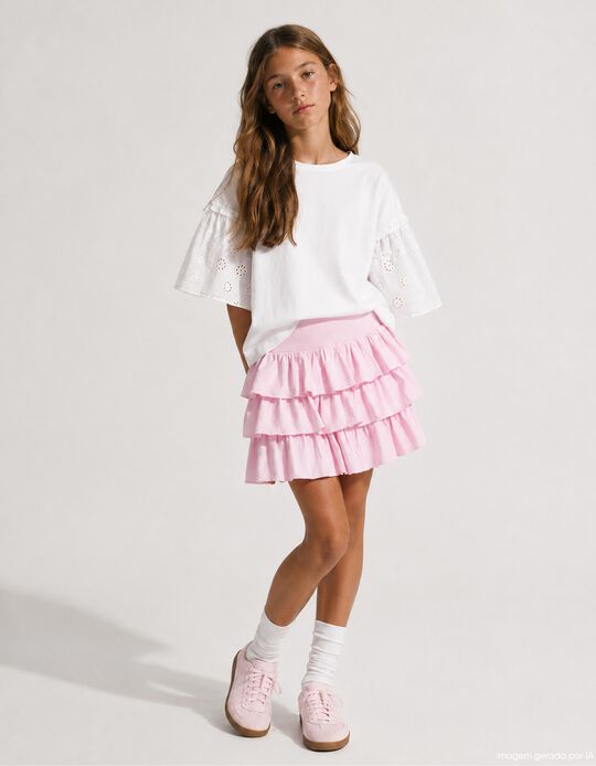Comprar Online Saia-Cal&ccedil;&atilde;o, Menina, Rosa Claro