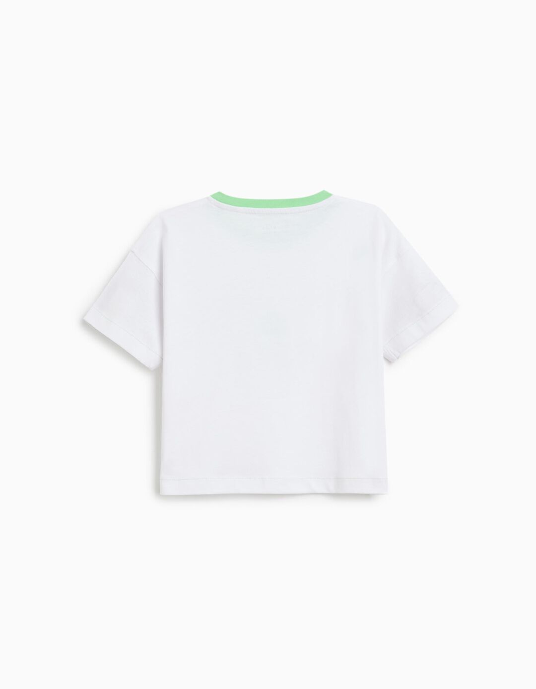 T-shirt Print, Menina, Verde Claro 