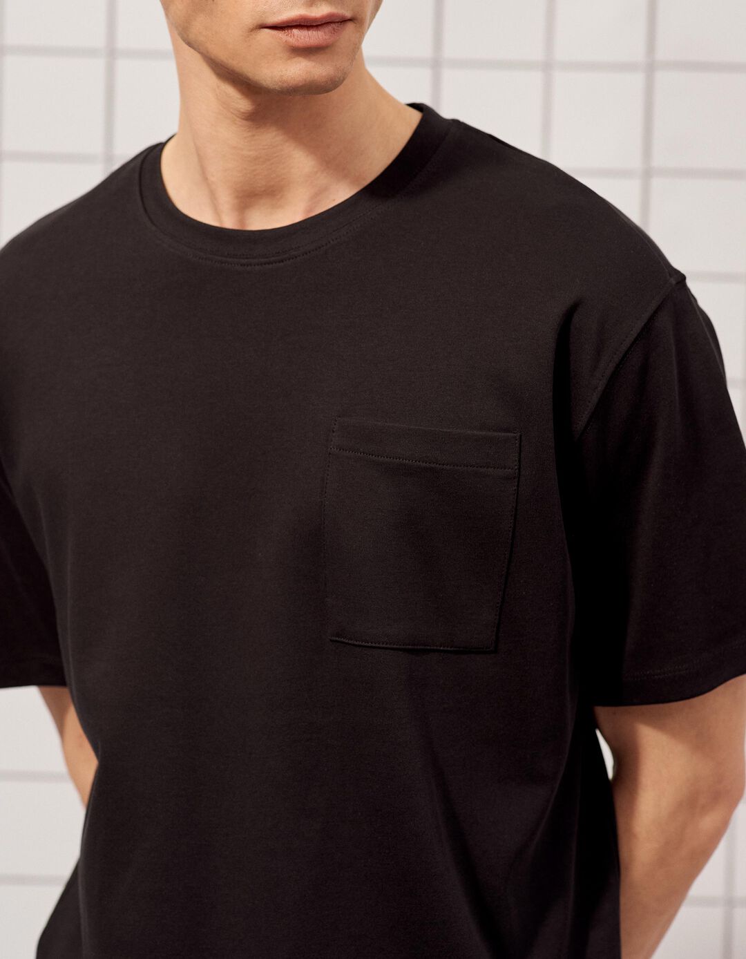 T-shirt, Homem, Preto