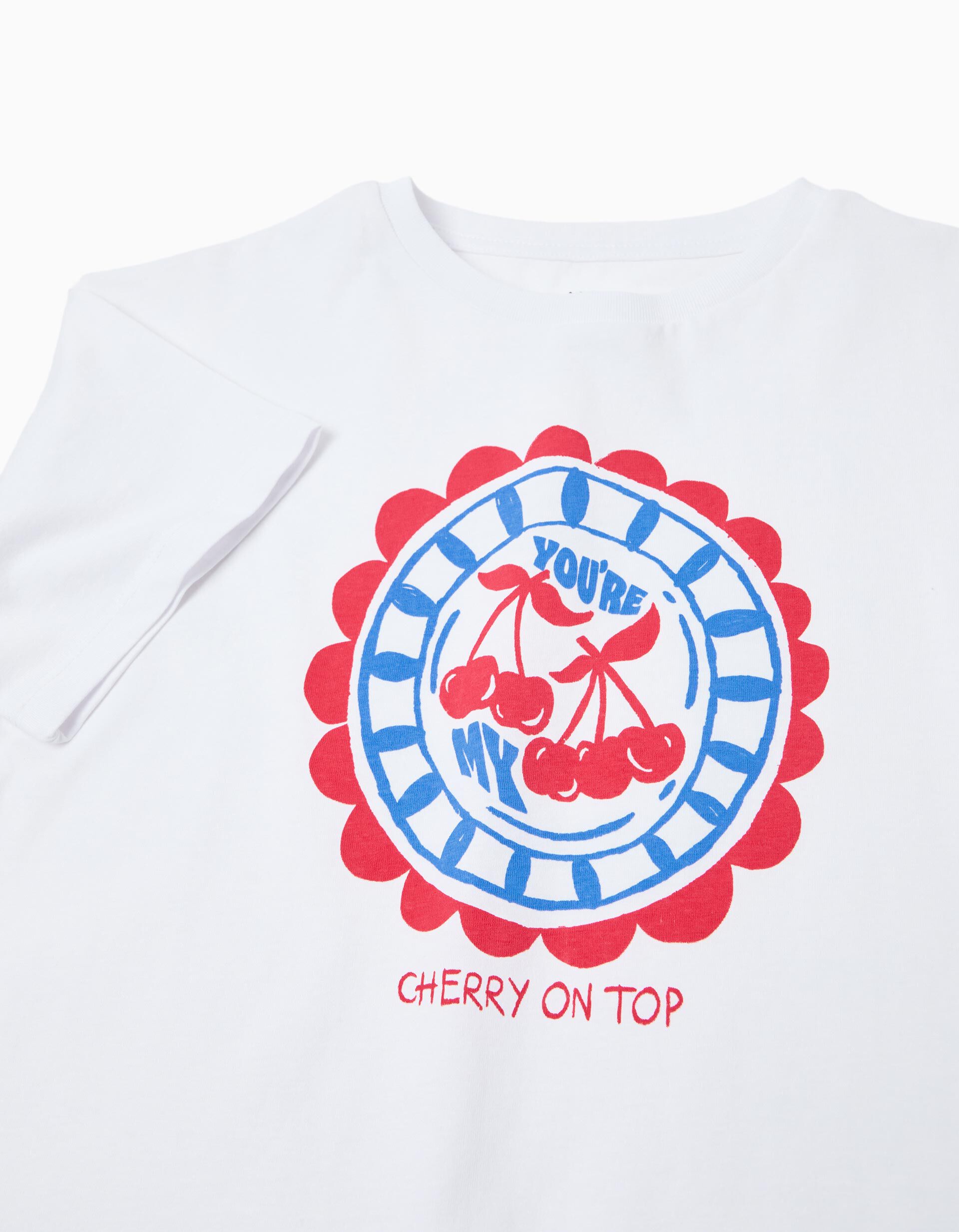 Comprar Online T-shirt Estampada, Menina, Branco