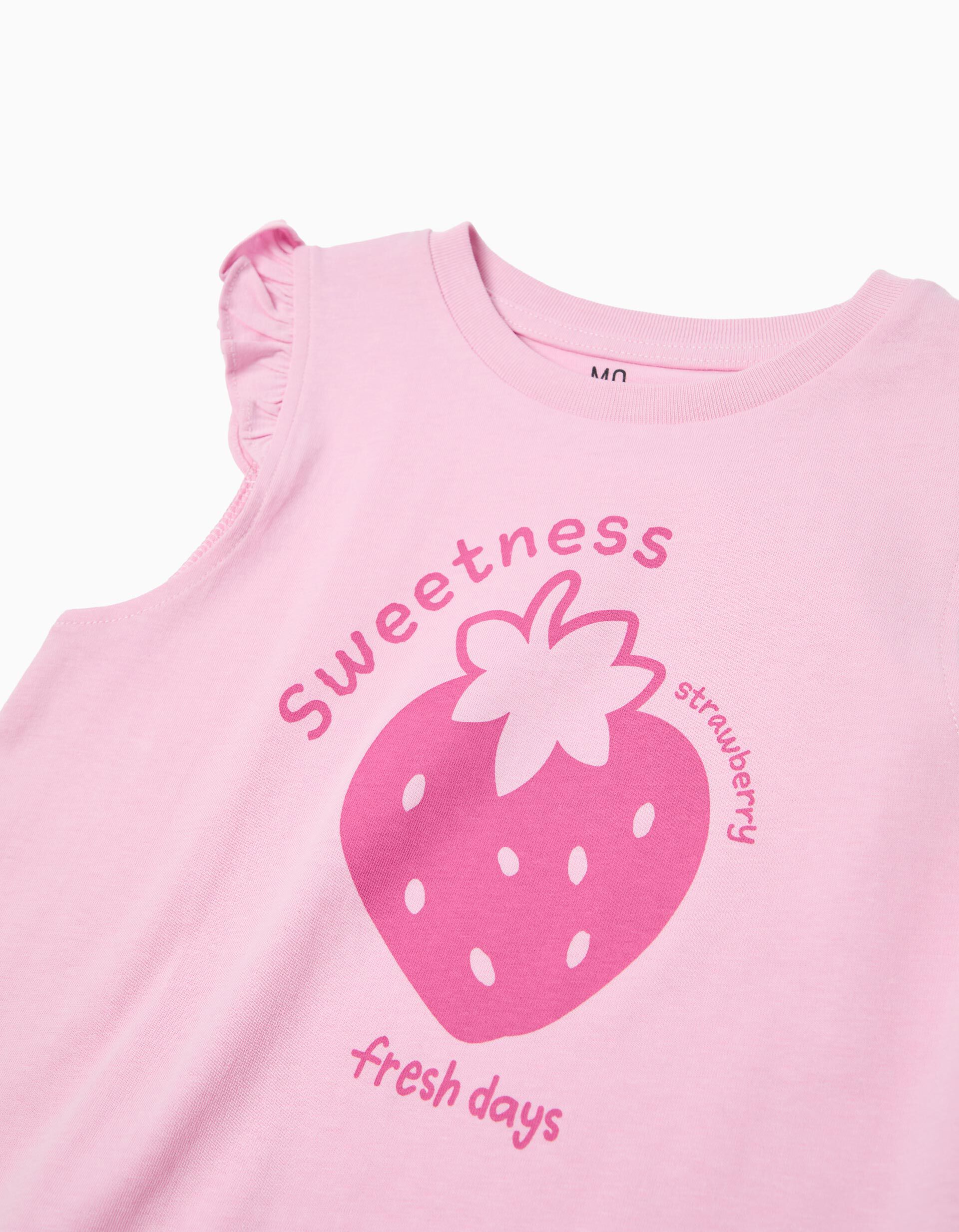 Comprar Online T-shirt Estampada, Menina, Rosa