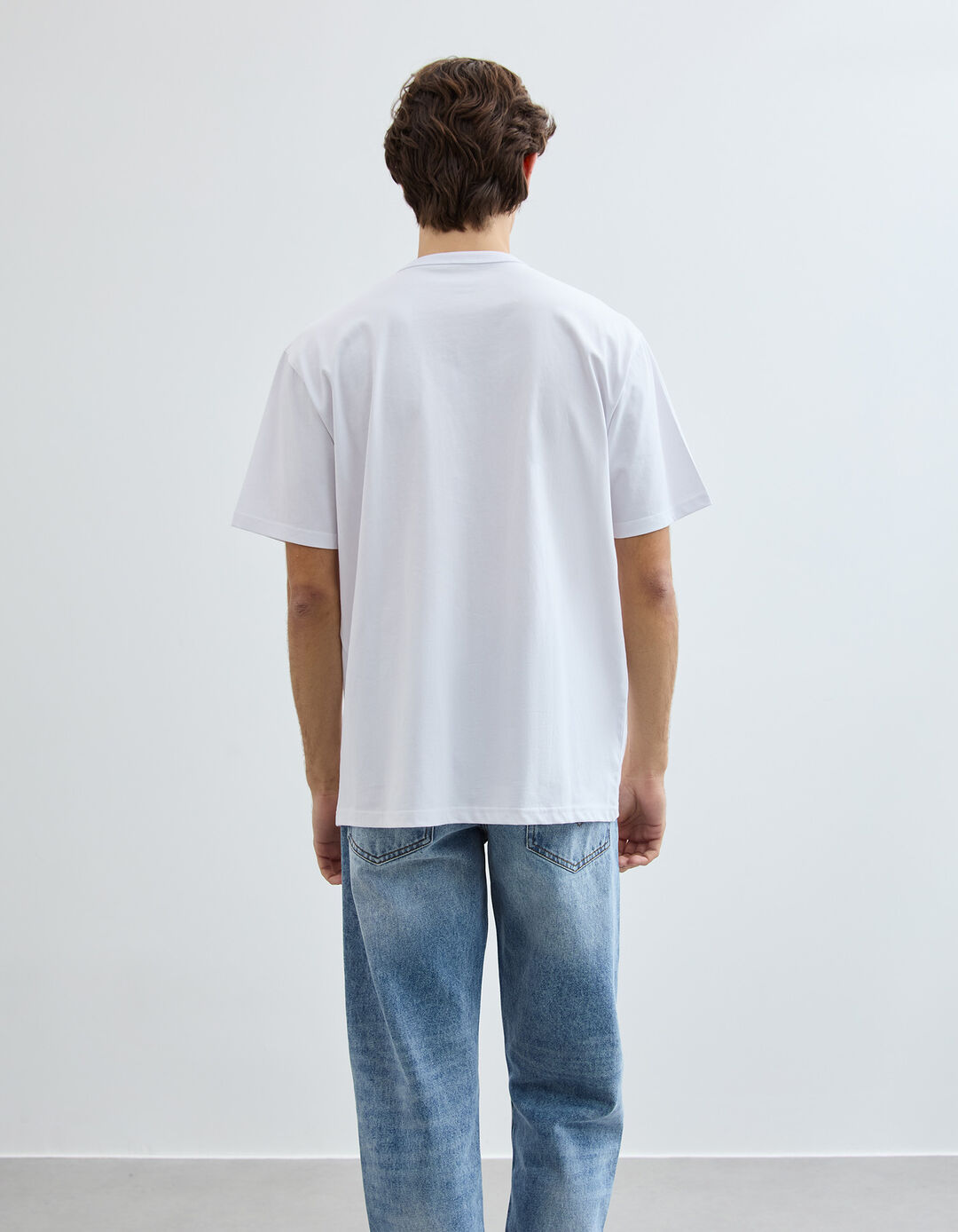 T-shirt Heavy Jersey, Homem, Branco