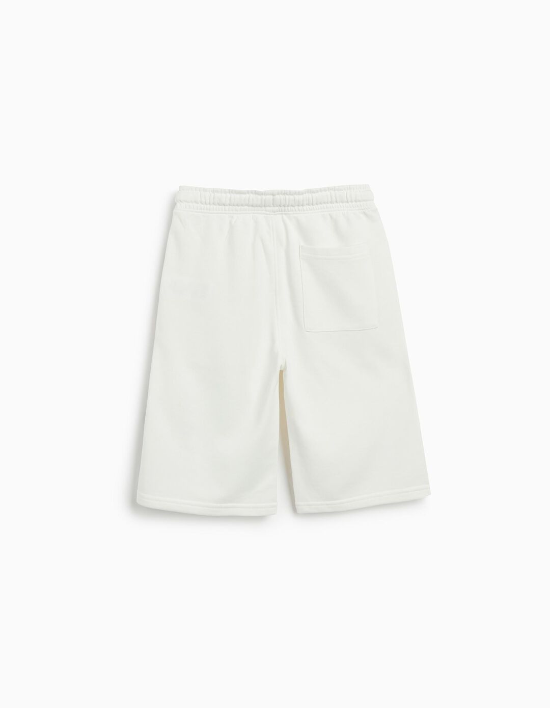 Calções Print Fleece, Menino, Branco 