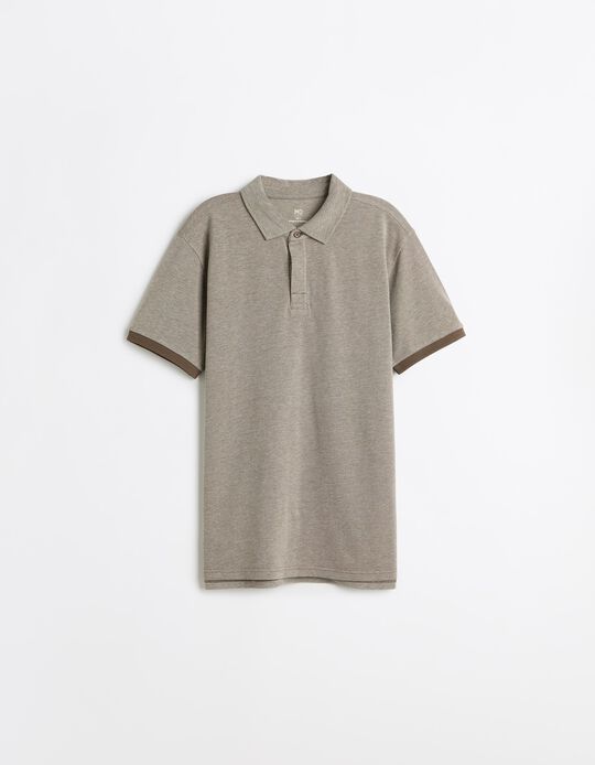 Comprar Online Polo Oxford Piquet, Homem, Castanho
