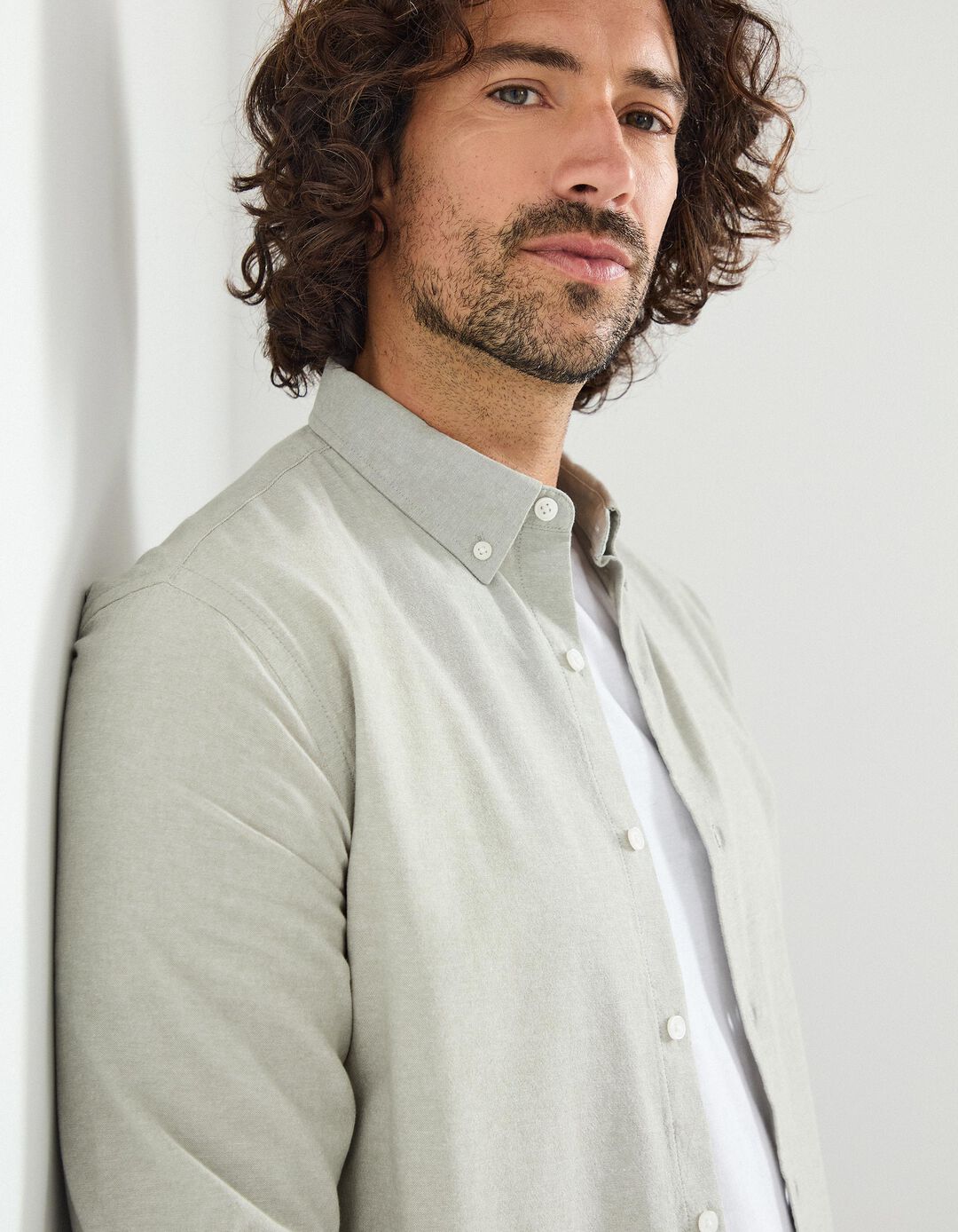 Camisa, Homem, Cinzento Claro