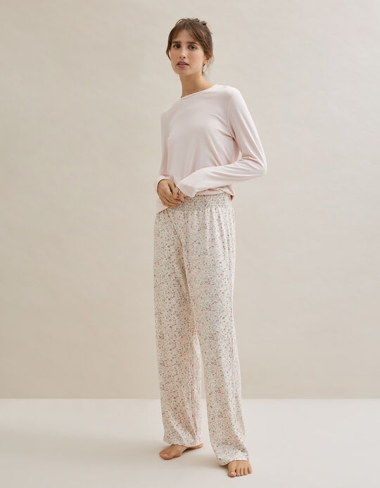 Comprar Online Pijama Flores, Mulher, Rosa Claro 