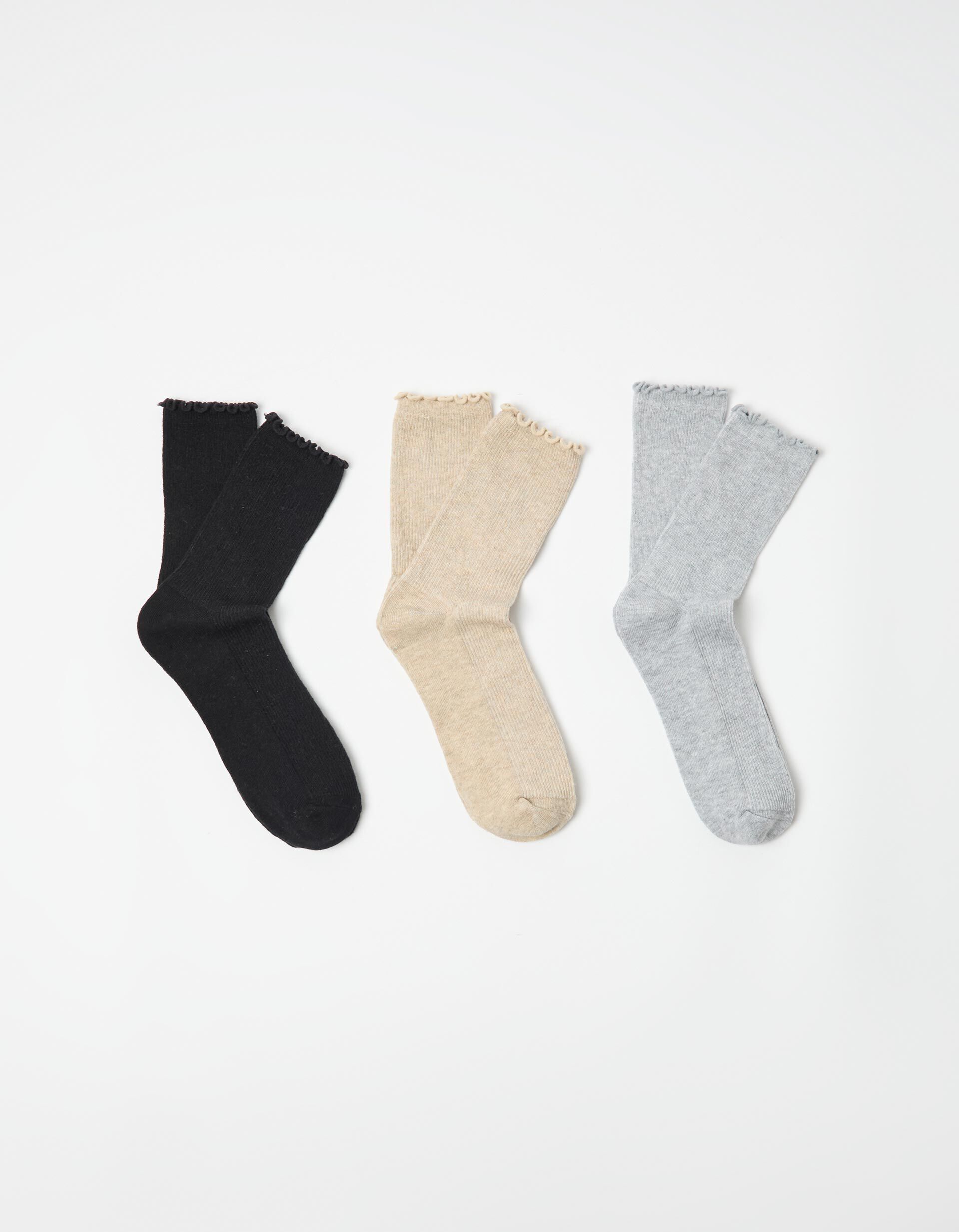 Comprar Online Pack 3 Pares de Meias, Mulher, Preto