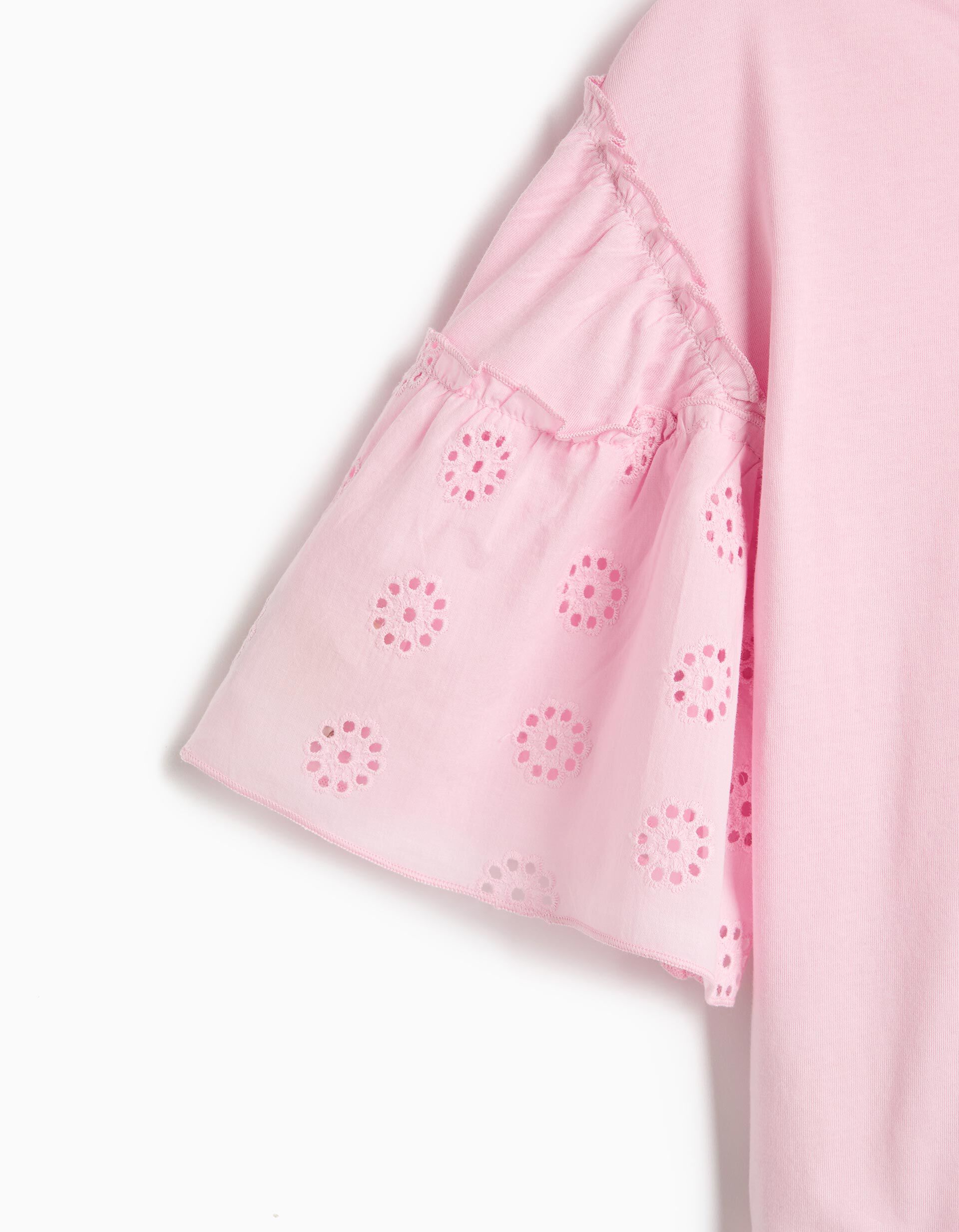 Comprar Online T-shirt Boxy, Menina, Rosa Claro