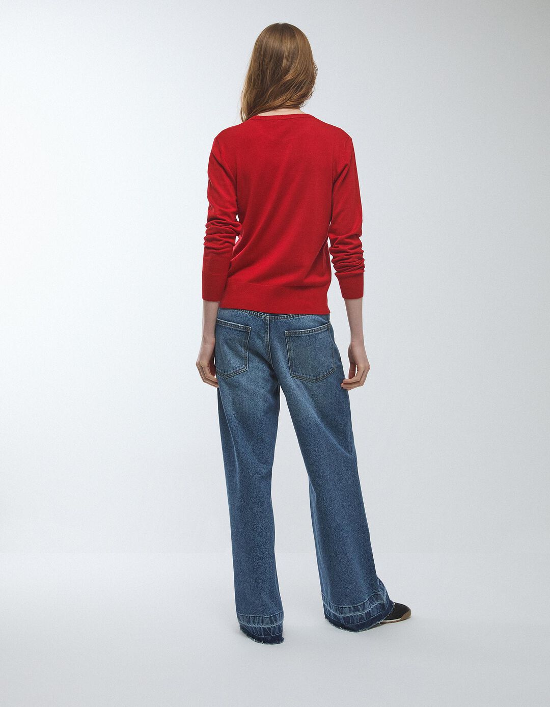 Camisola de Malha, Mulher, Vermelho