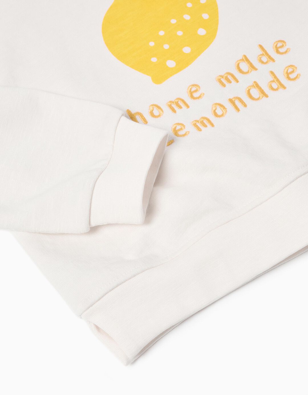 Sweatshirt de Felpa Estampado, Menina, Branco