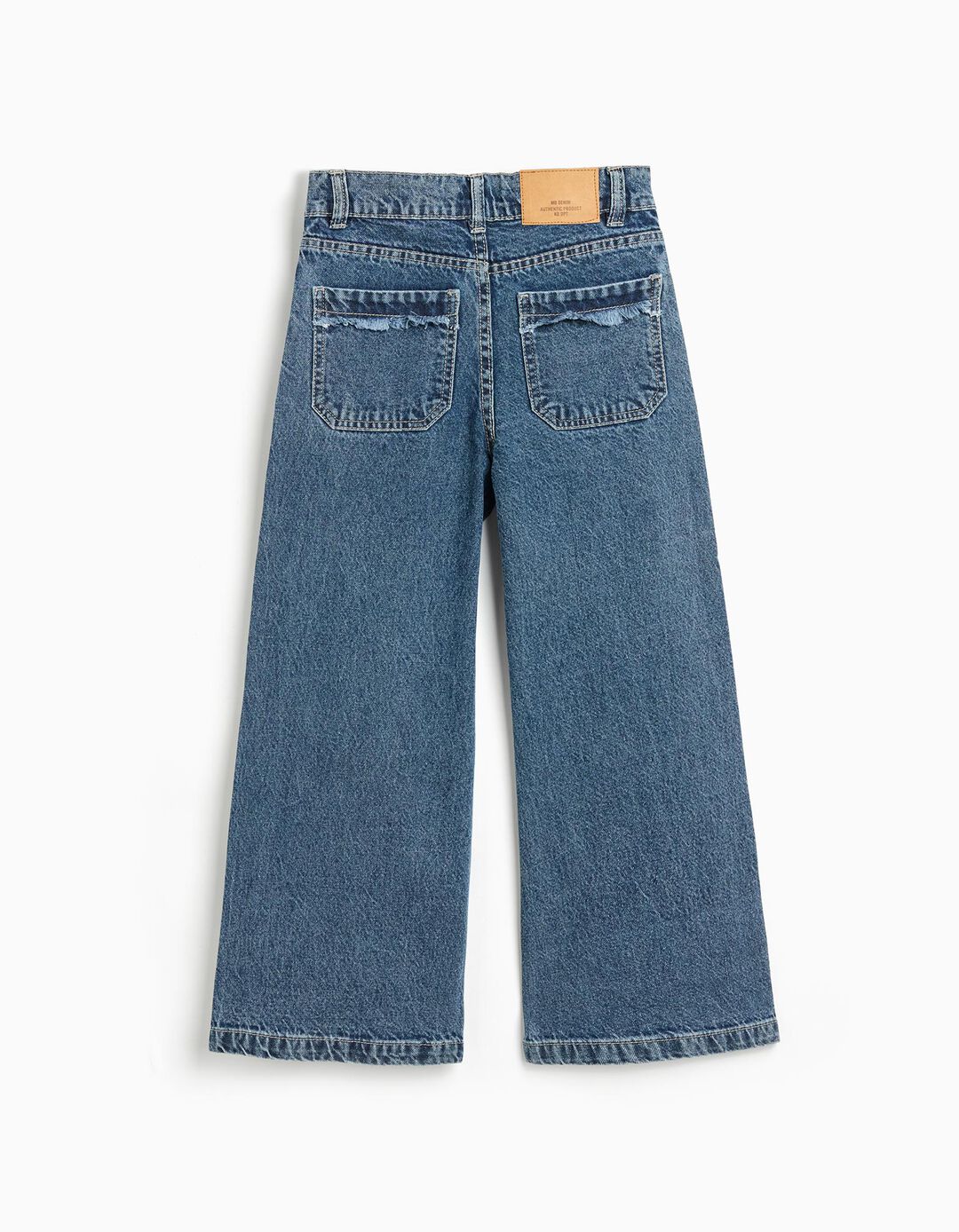Calças de Ganga Culotte, Menina, Azul