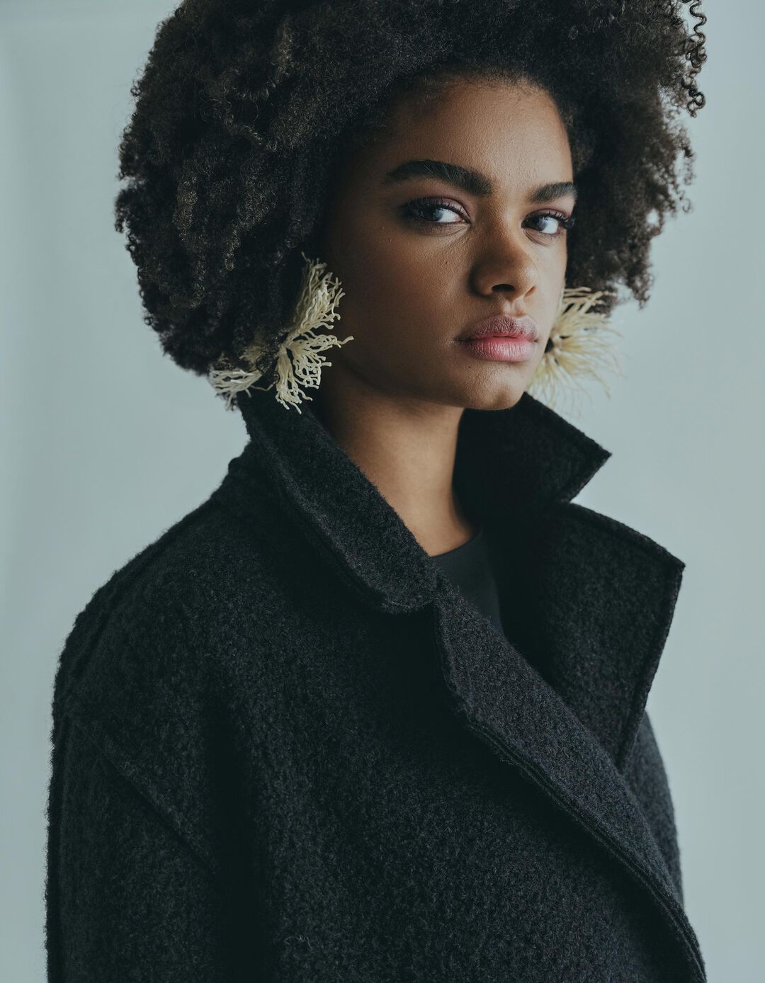 Casaco, Mulher, Preto