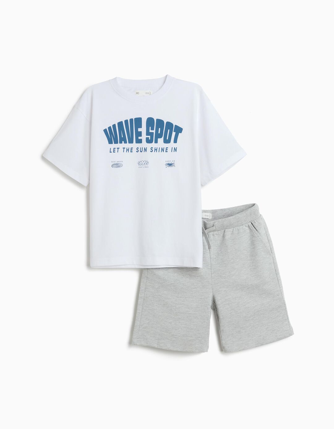 Conjunto T-shirt e Cal&ccedil;&otilde;es, Menino, Cinzento Claro