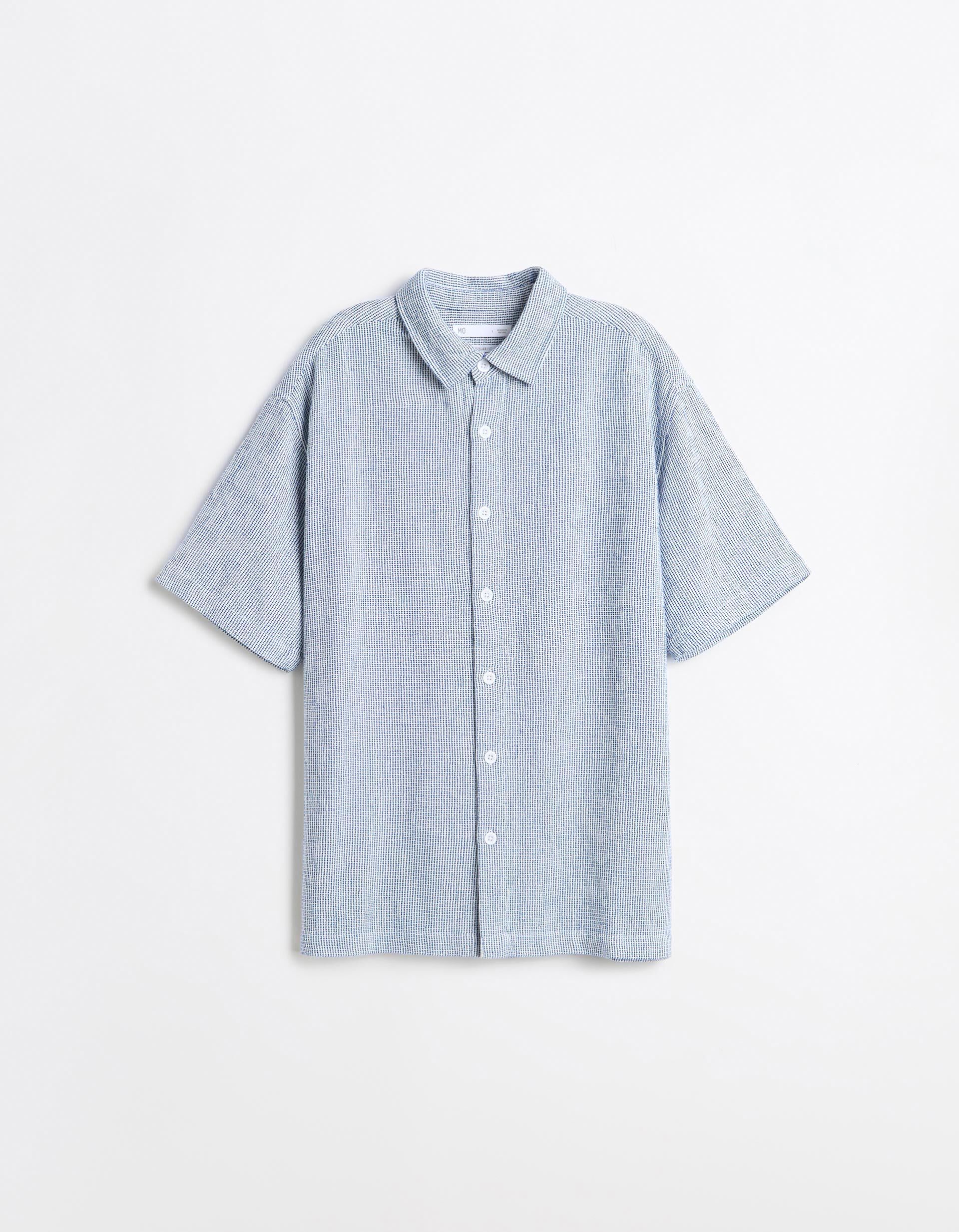 Comprar Online Camisa &Agrave;s Riscas, Homem, Azul Escuro