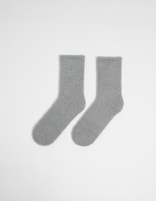 Comprar Online Meias Aconchegantes, Homem, Cinzento