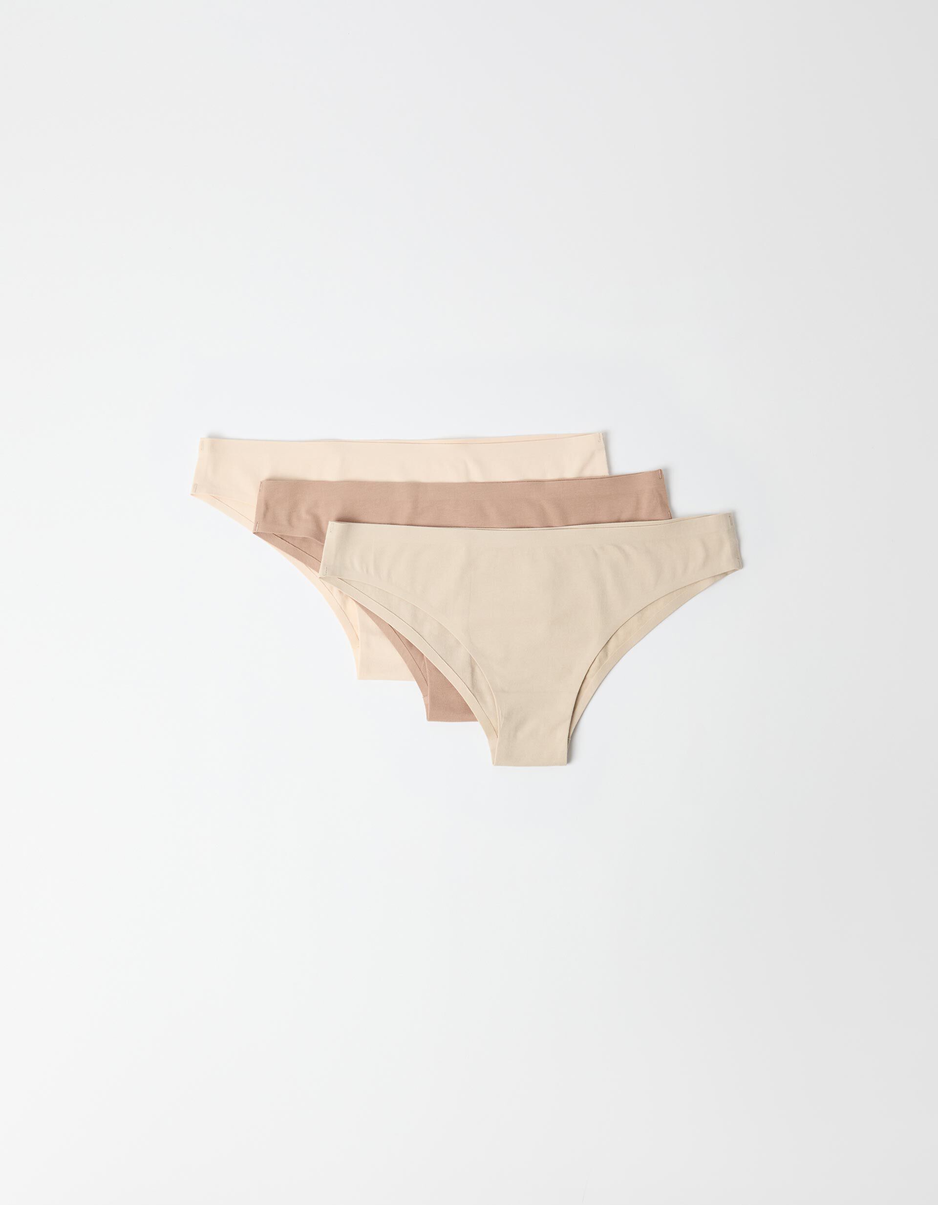 Comprar Online Pack 3 Cuecas Corte Laser, Mulher, Bege