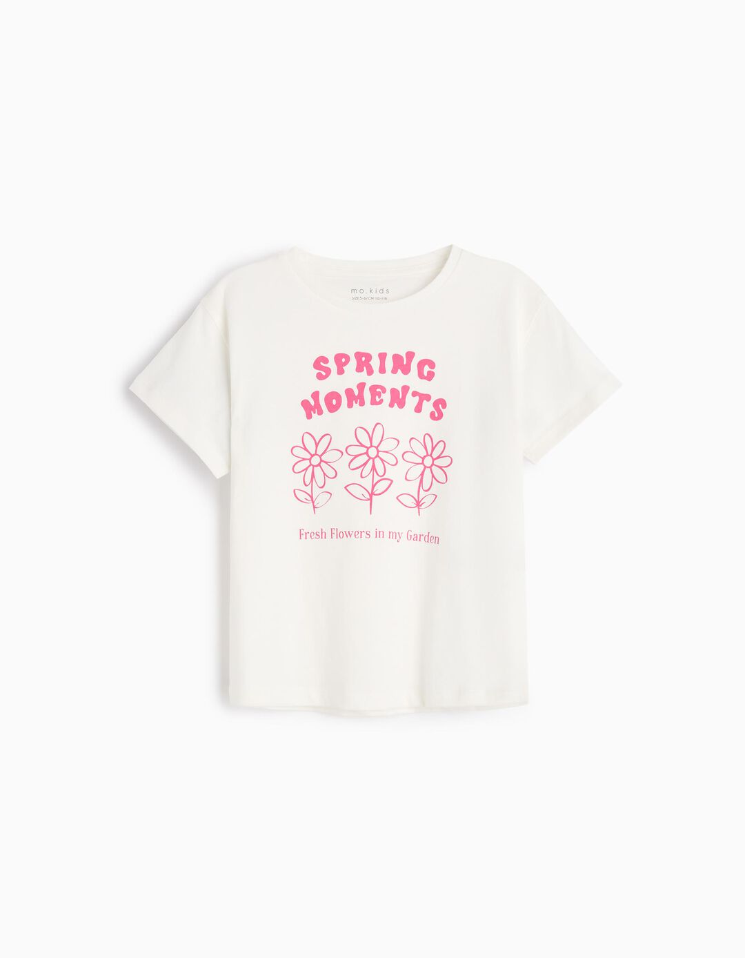 T-shirt Print, Menina, Branco
