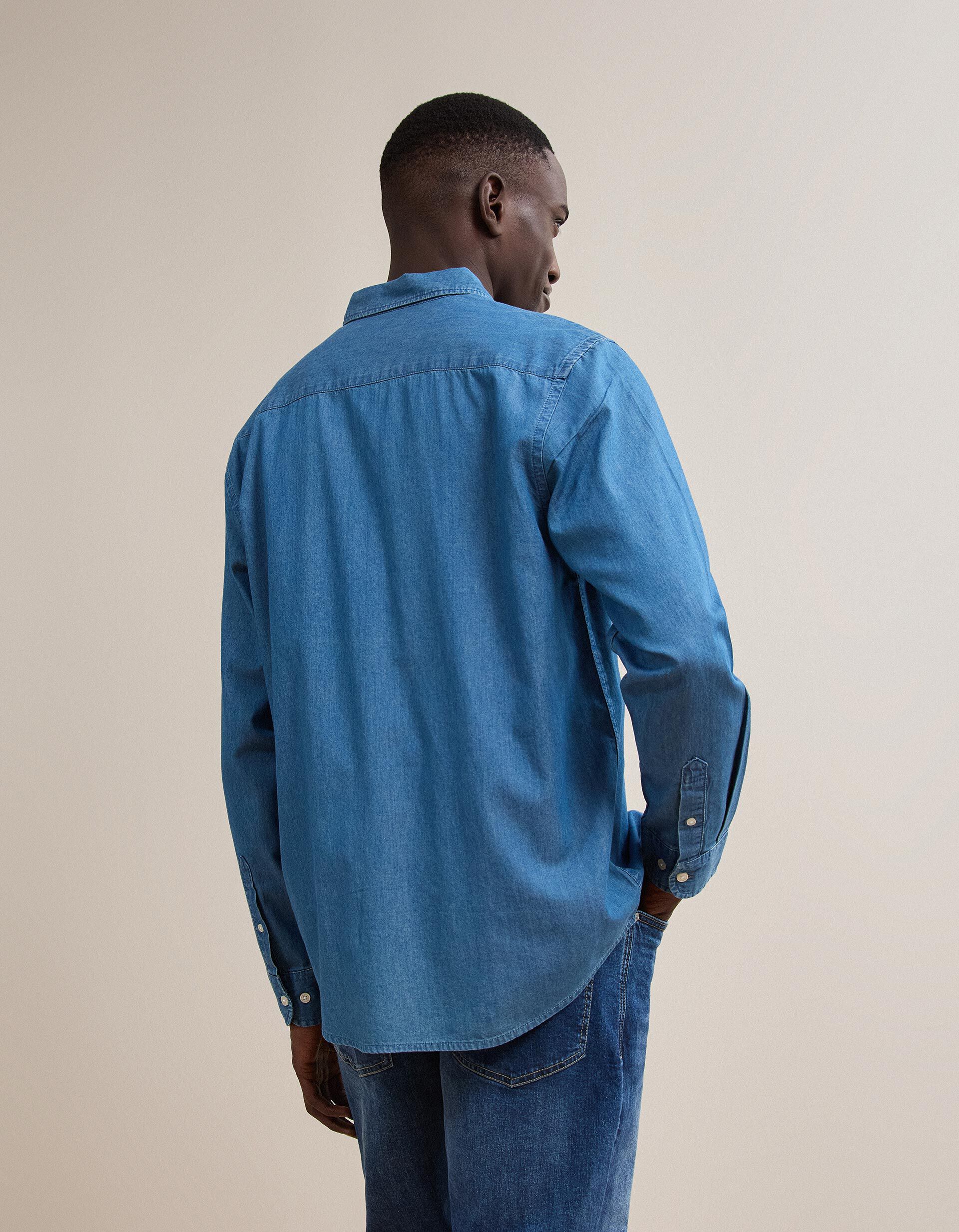 Comprar Online Camisa De Ganga, Homem, Azul 