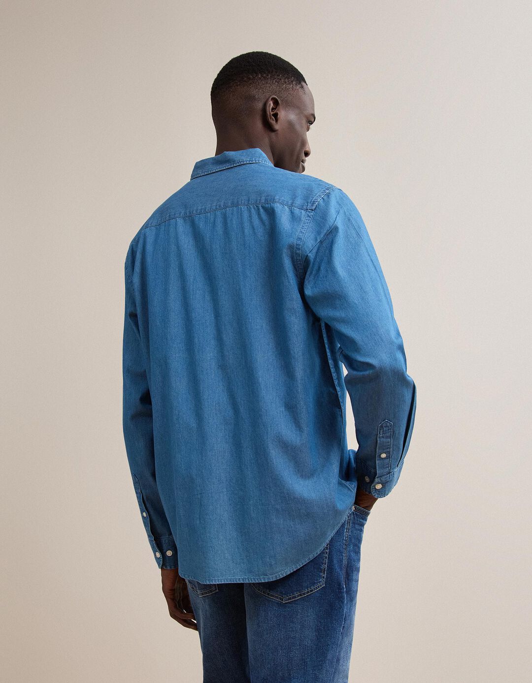 Camisa De Ganga, Homem, Azul 