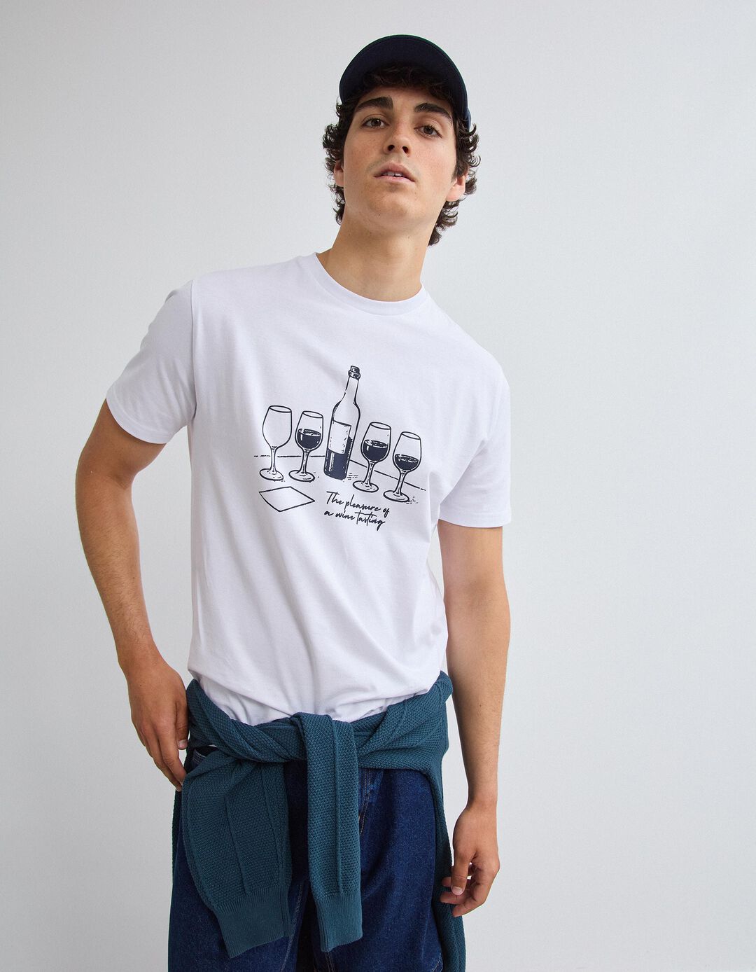 T-shirt Jersey, Homem, Branco