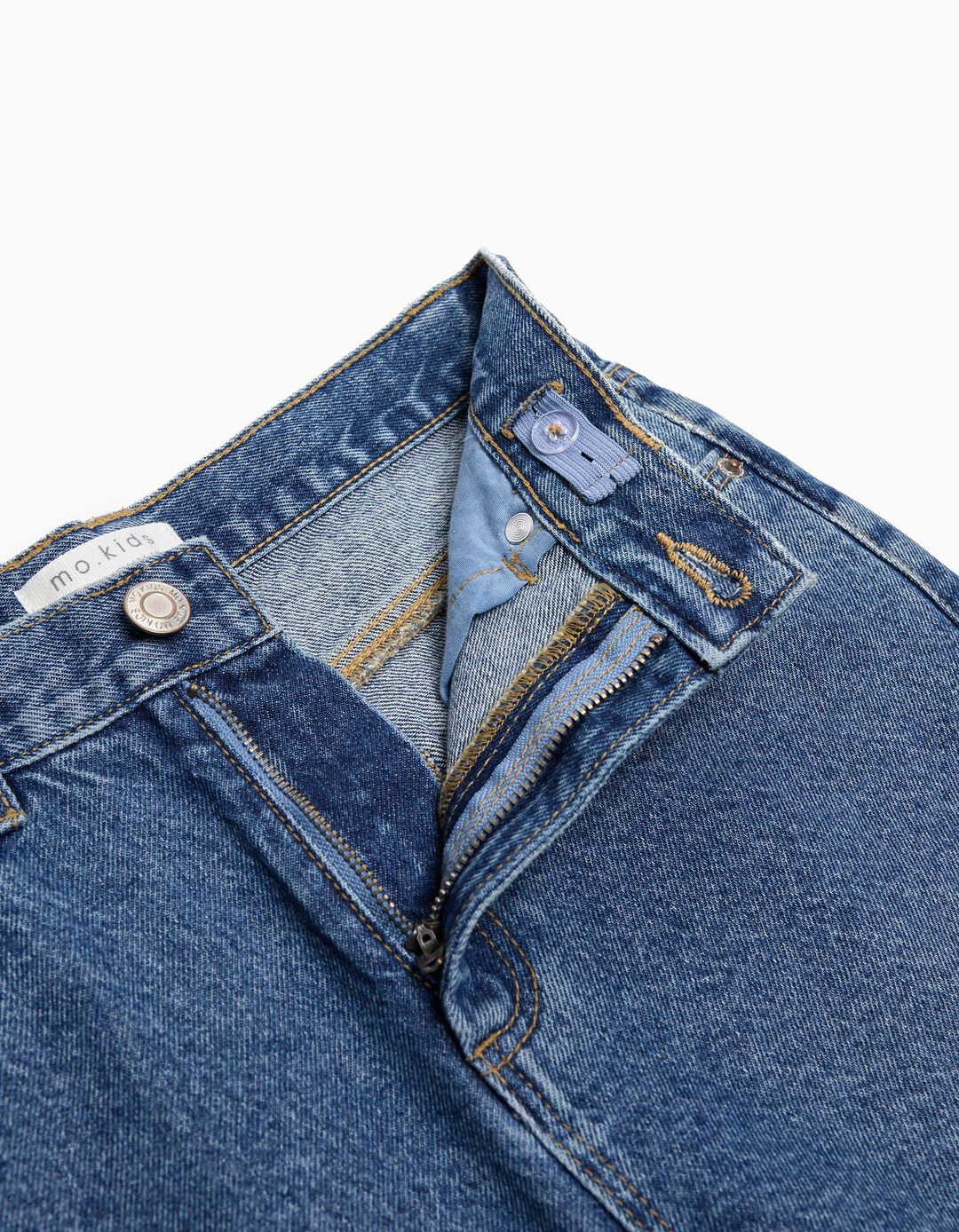 Calças de Ganga 'Mom Fit', Menina, Azul