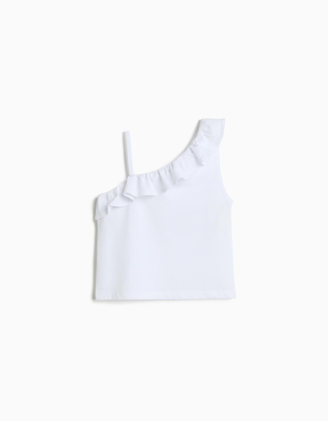 Top Folho, Menina, Branco