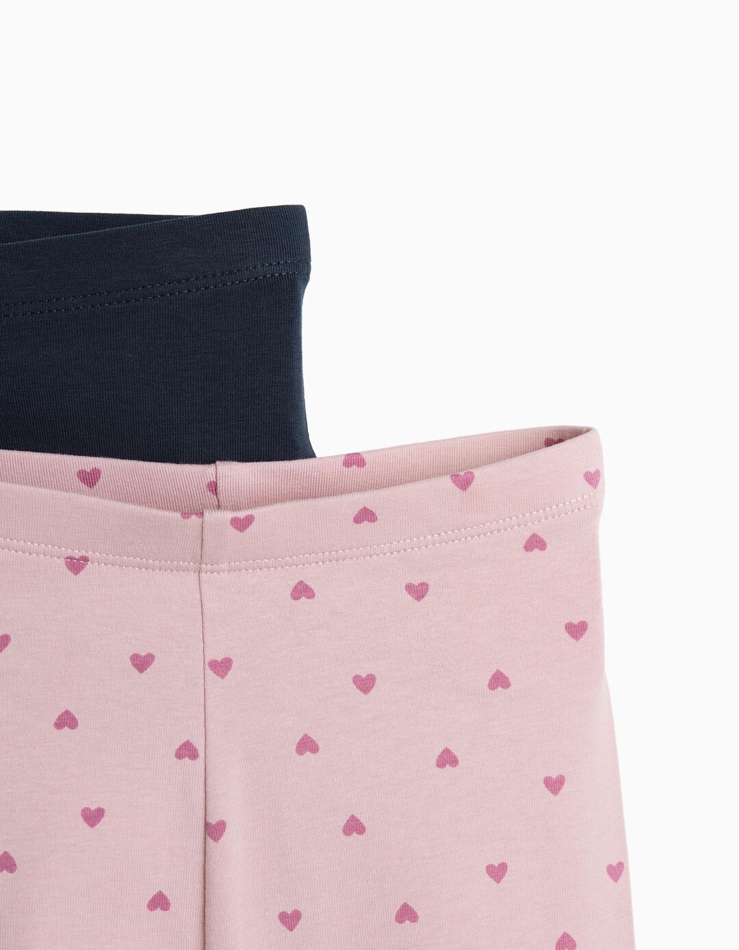 Pack 2 Leggings, Menina, Rosa Claro