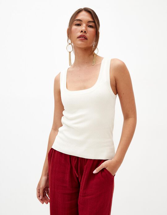 Comprar Online Top, Mulher, Bege Claro