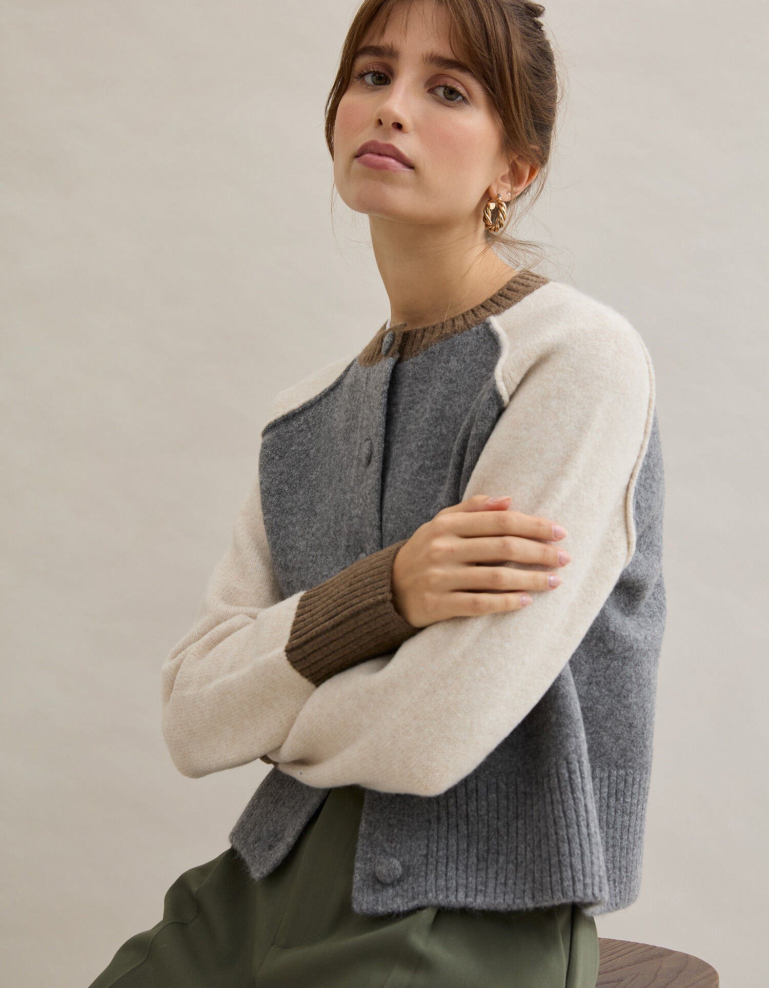 Comprar Online Casaco com L&atilde;, Mulher, Cinzento