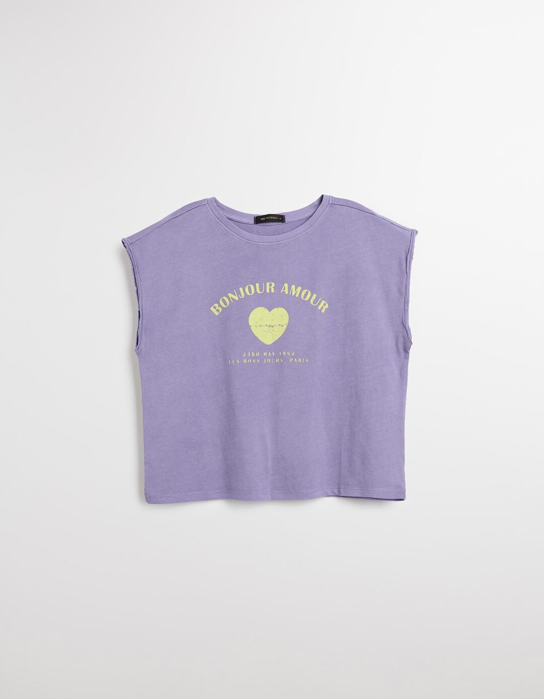 T-shirt sem Mangas, Mulher, Roxo Escuro 