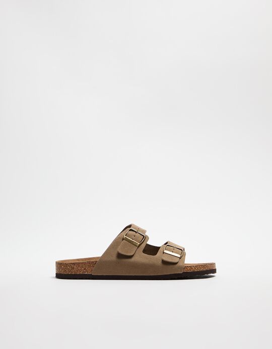 Comprar Online Sandálias com Fivela, Mulher, Bege 